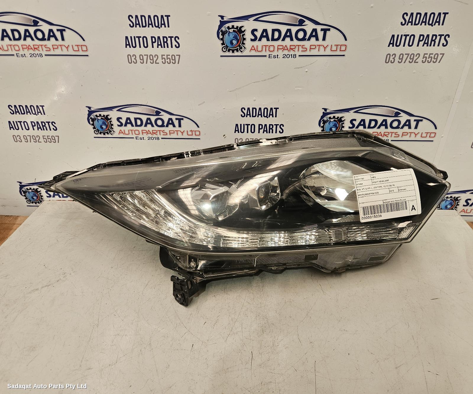 Honda Hrv Right Headlamp