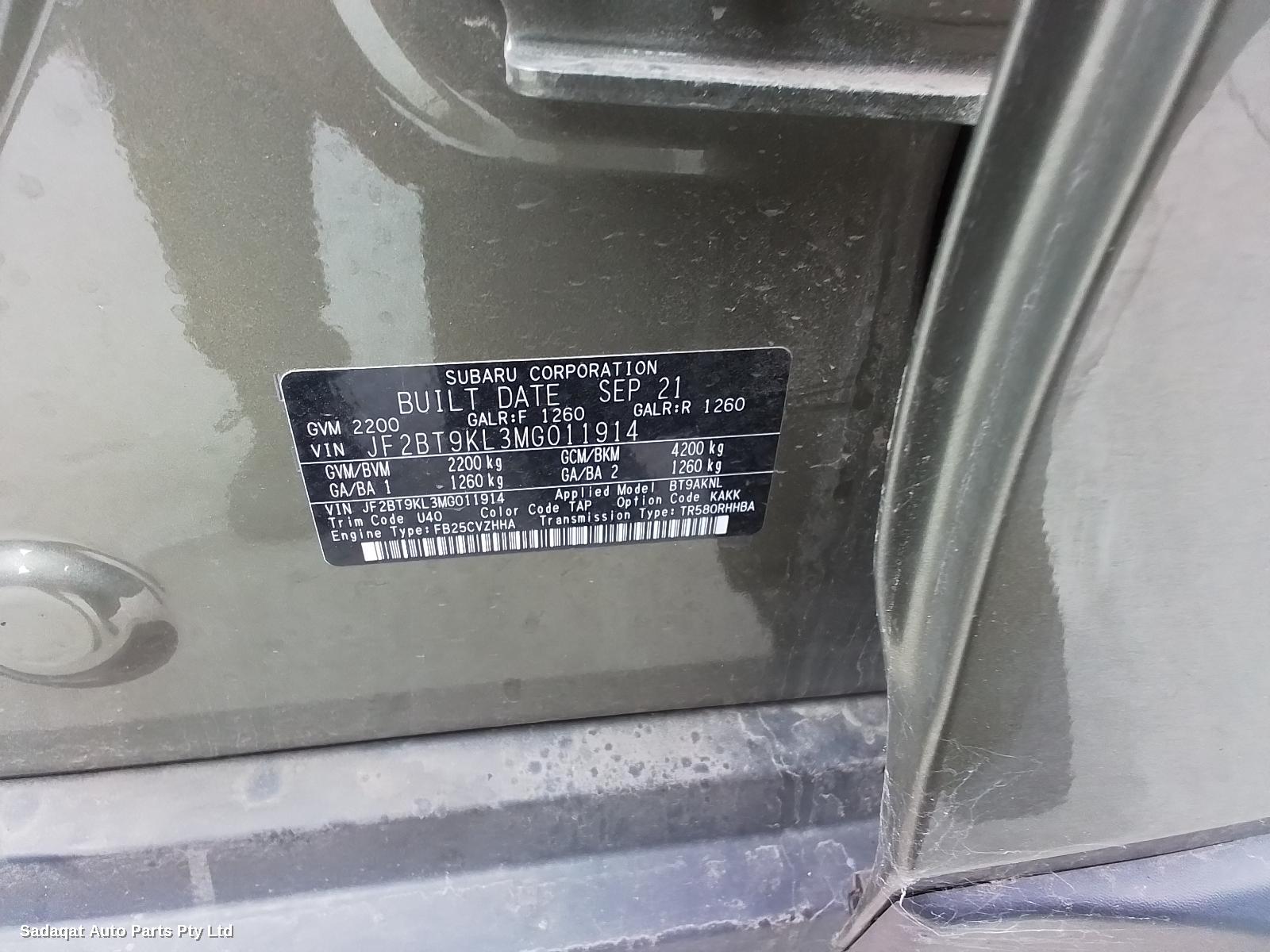 Subaru Outback Wheel Arch Flare