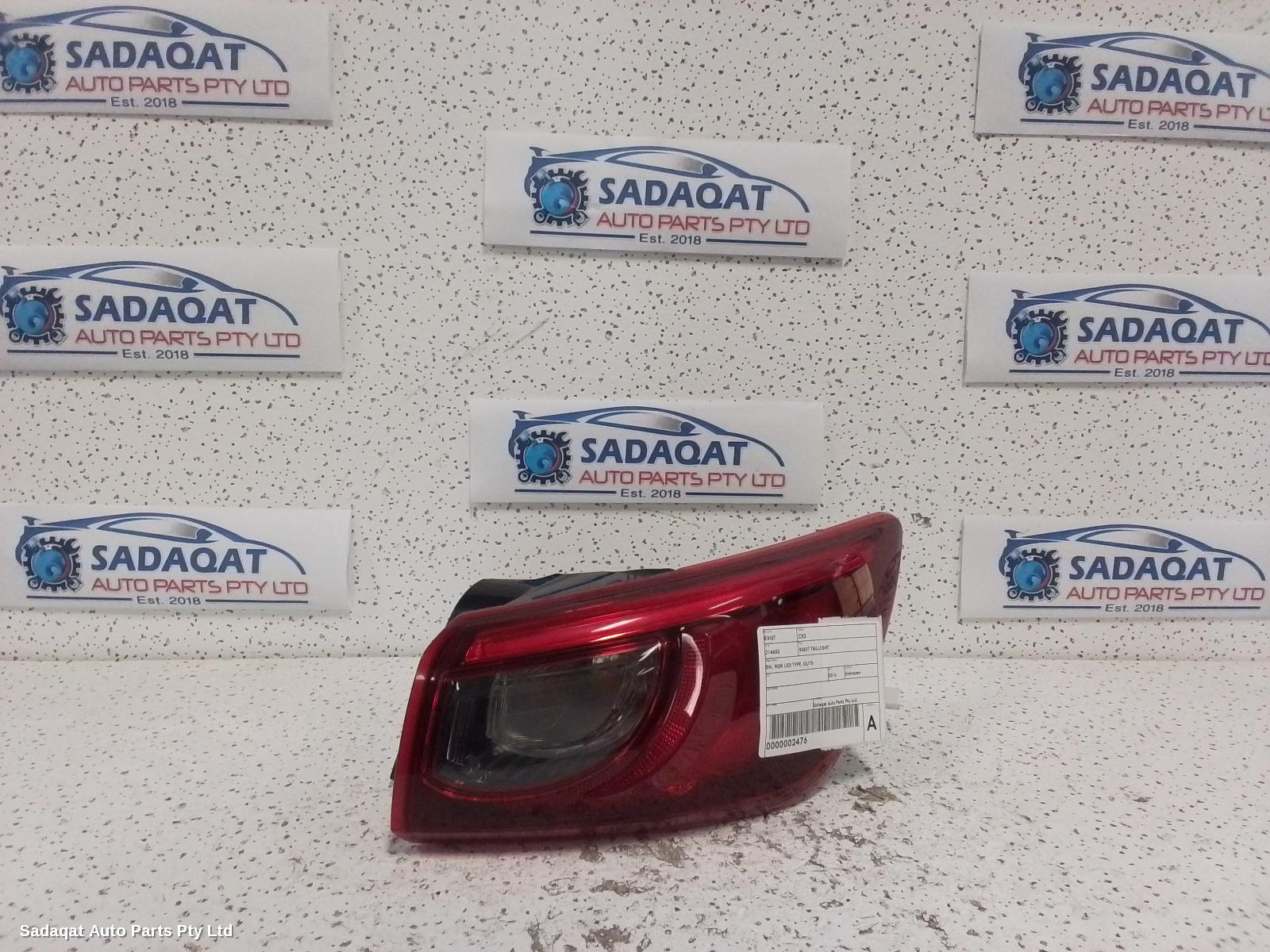 Mazda Cx3 Right Taillight