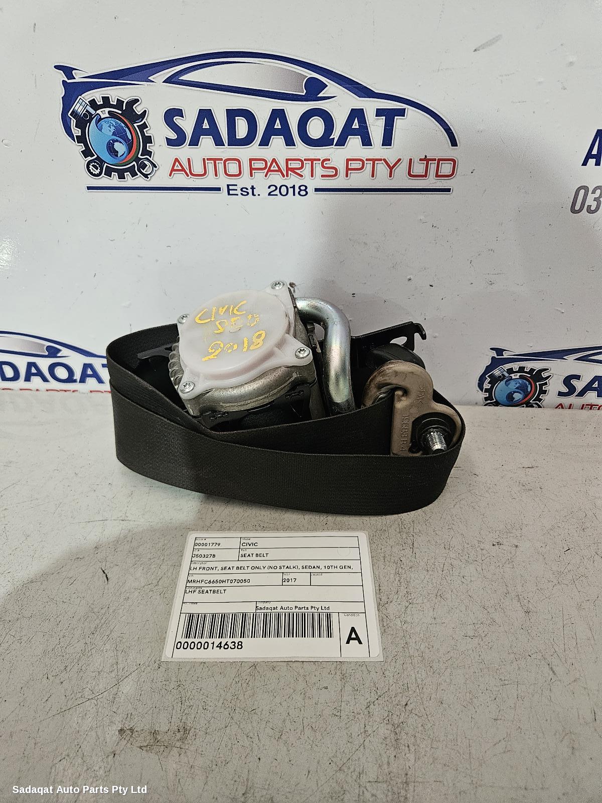 Honda Civic Seatbelt/stalk