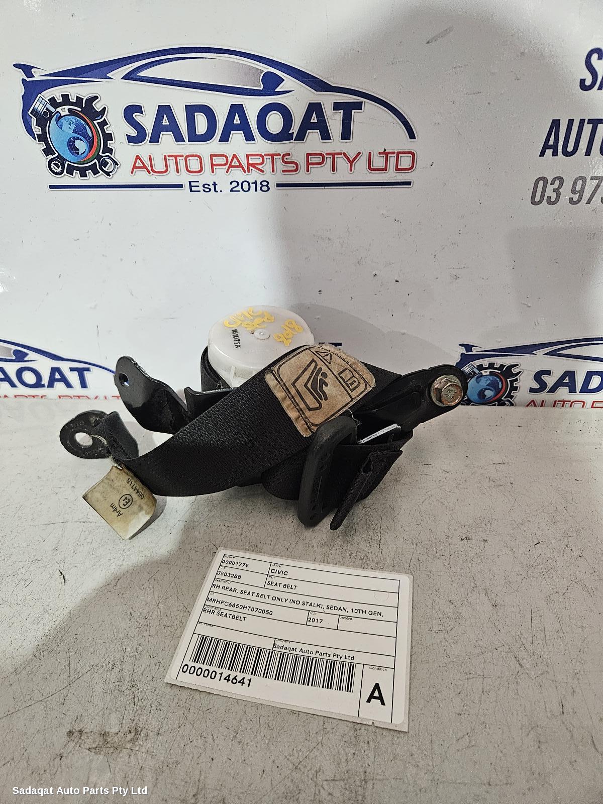 Honda Civic Seatbelt/stalk