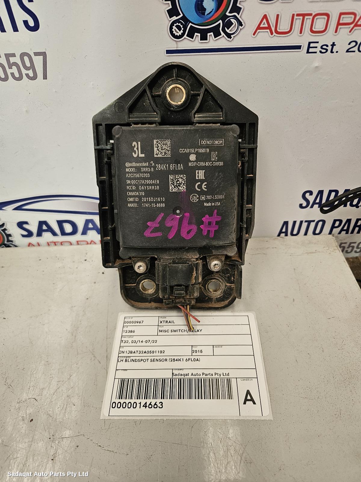 Nissan Xtrail Misc Switch/relay