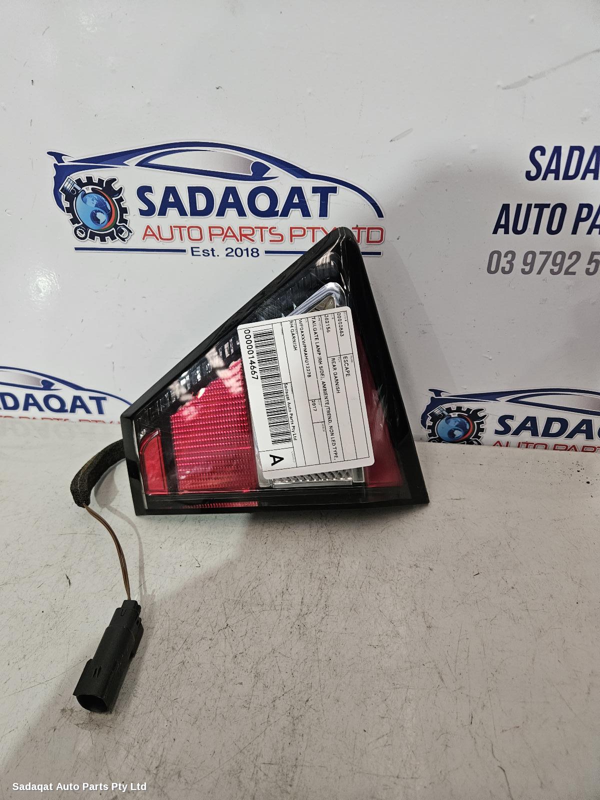 Ford Escape Rear Garnish