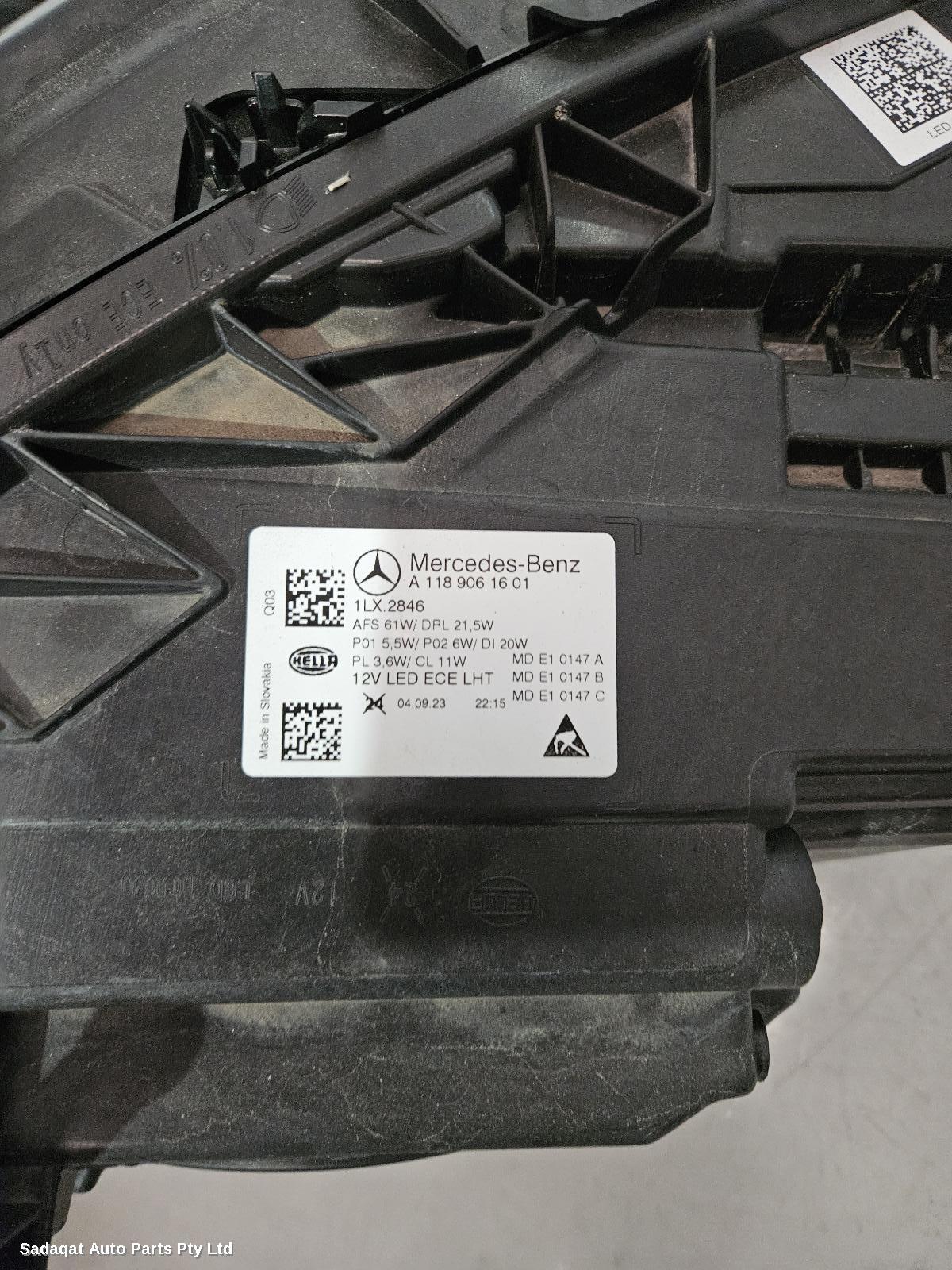 Mercedes Cla Class Left Headlamp