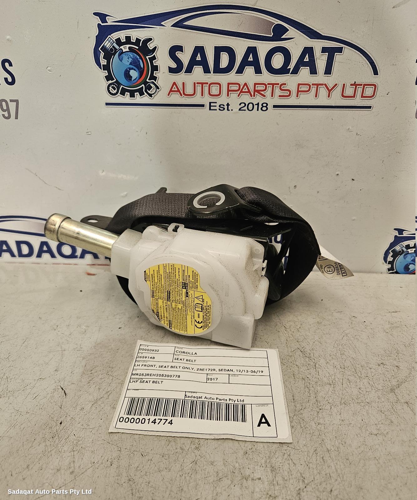 Toyota Corolla Seatbelt/stalk