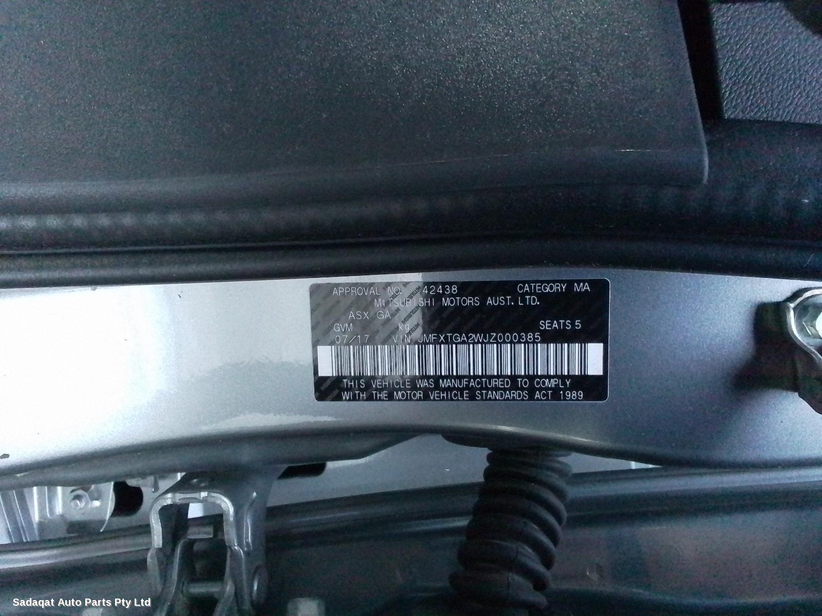 Mitsubishi Asx Rear Garnish