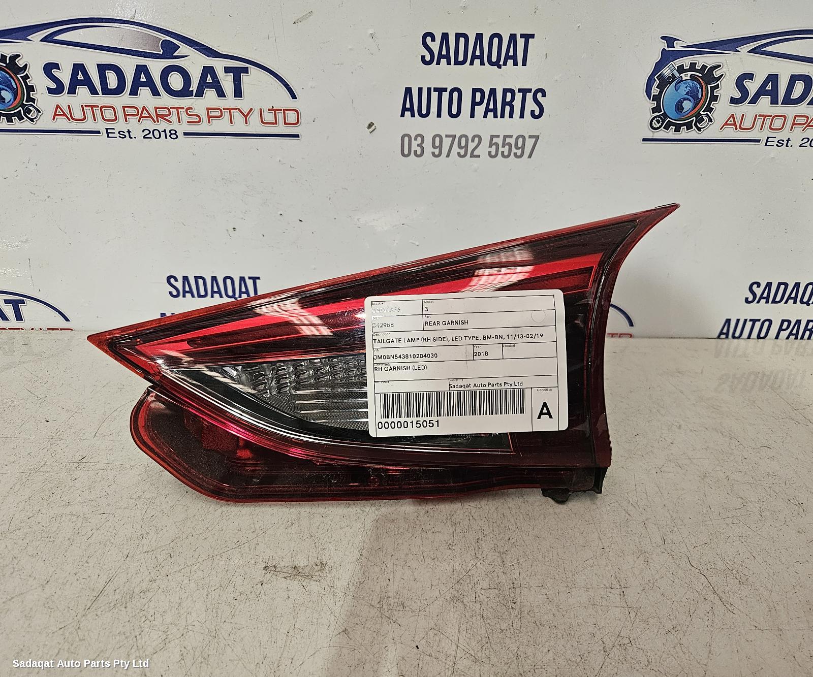 Mazda 3 Rear Garnish