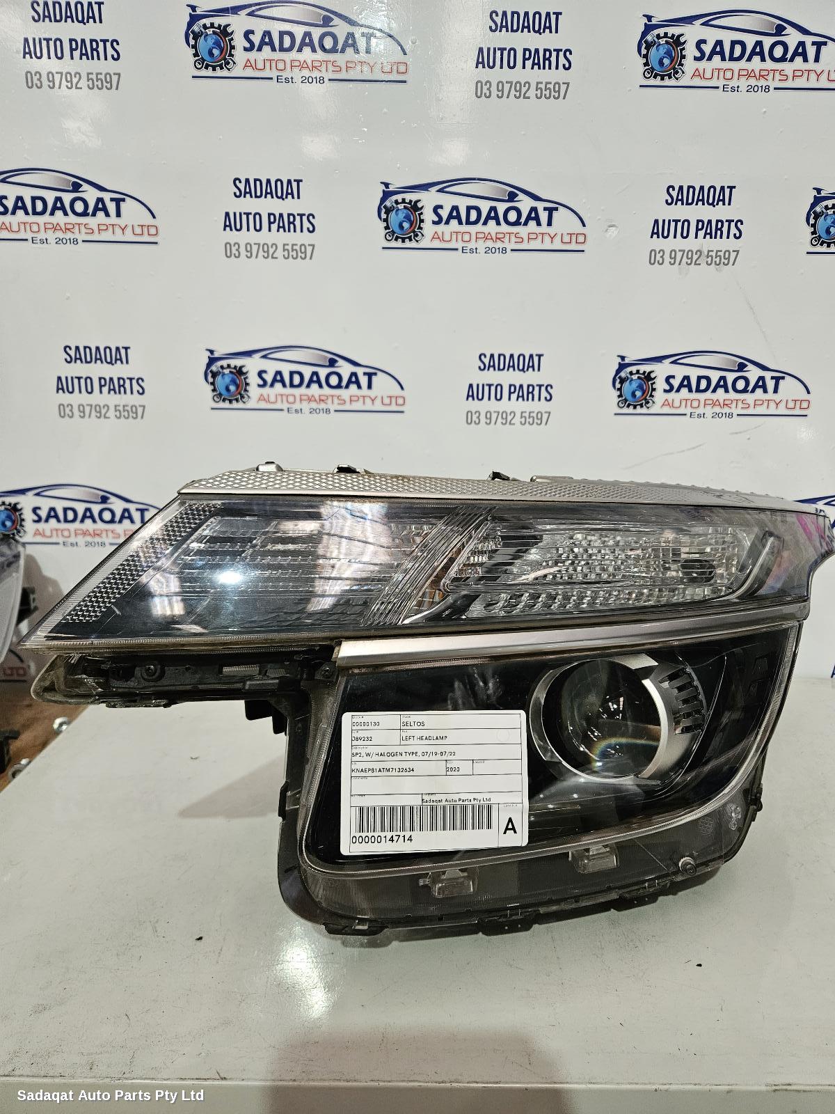 Kia Seltos Left Headlamp