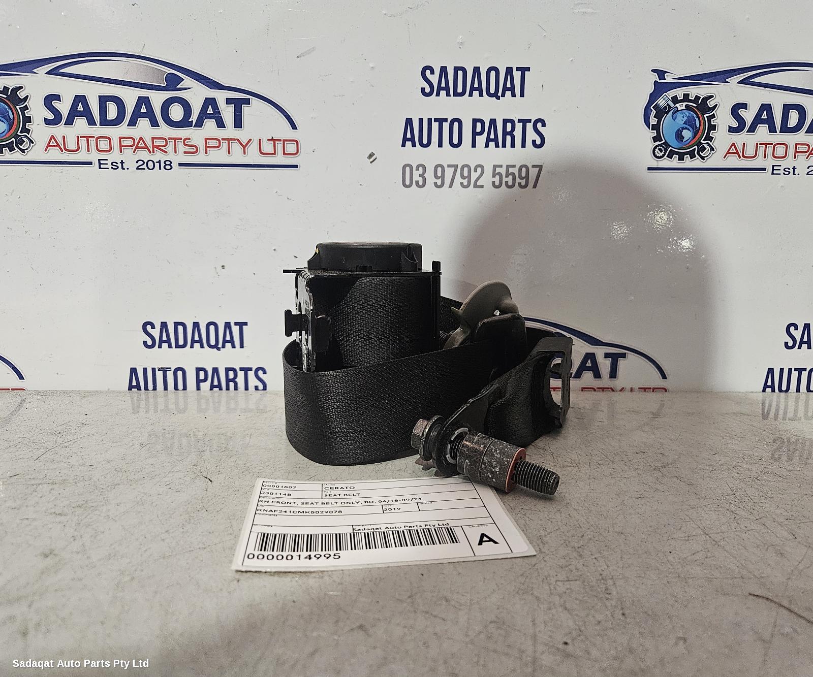 Kia Cerato Seatbelt/stalk