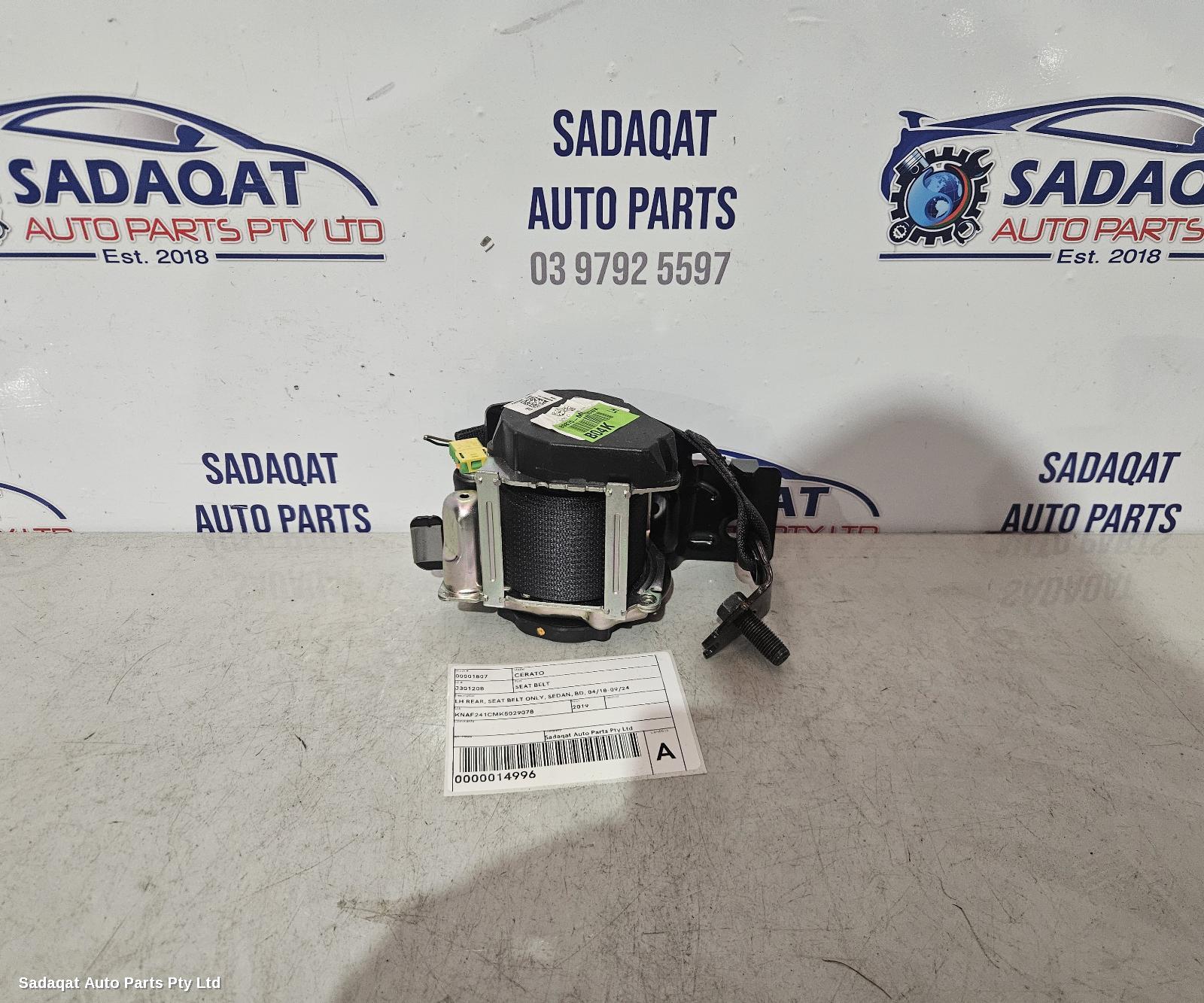 Kia Cerato Seatbelt/stalk