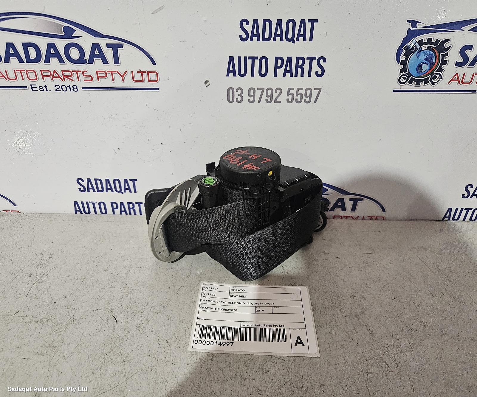 Kia Cerato Seatbelt/stalk