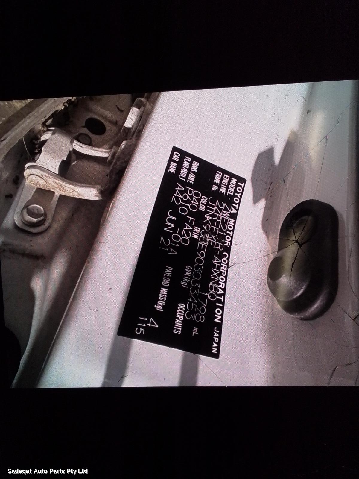 Toyota Corolla Bootlid/tailgate