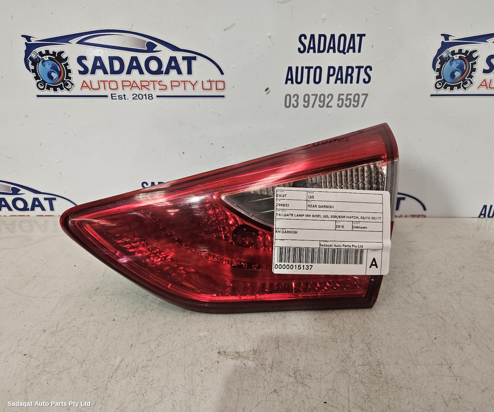 Hyundai I30 Rear Garnish