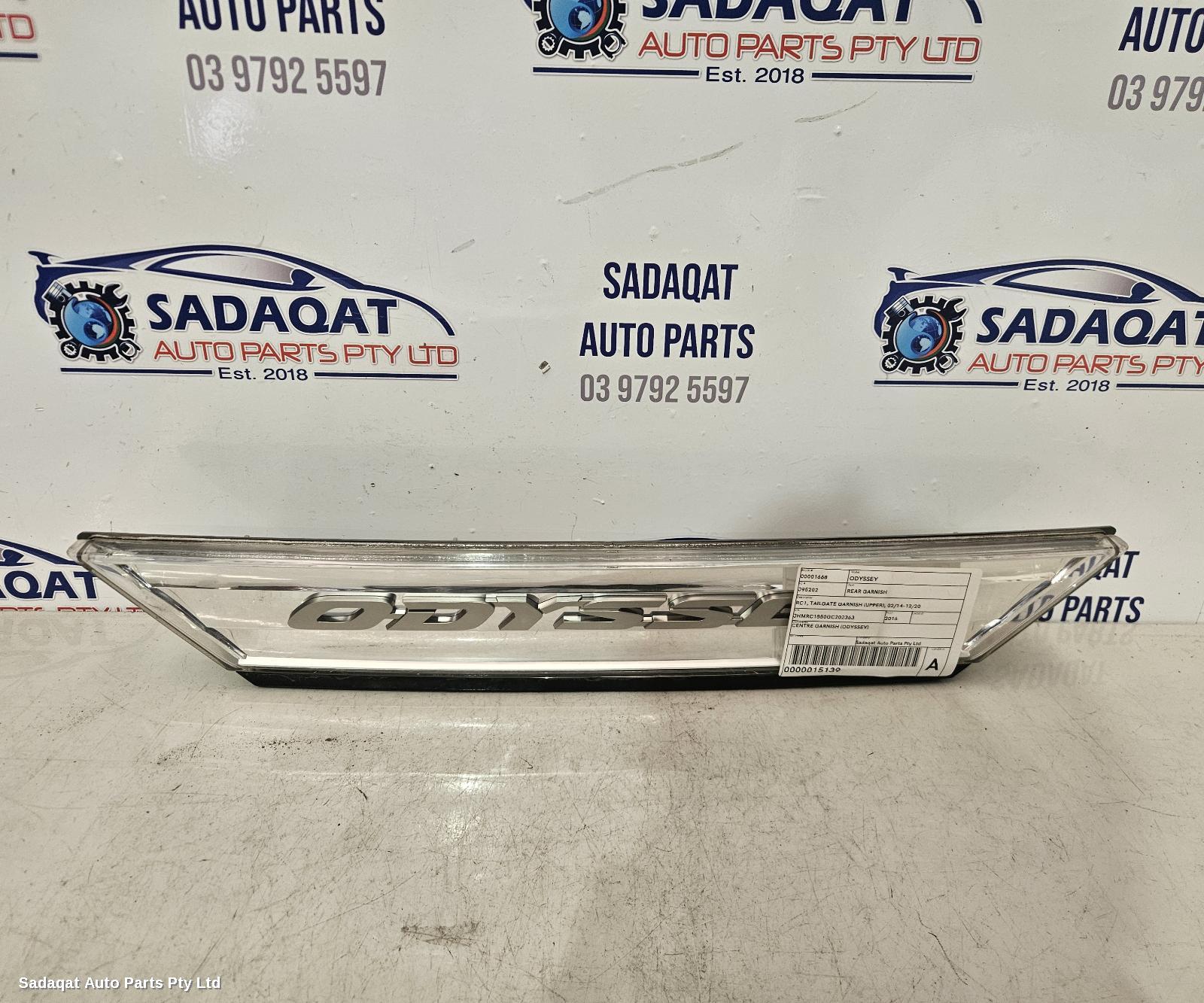 Honda Odyssey Rear Garnish