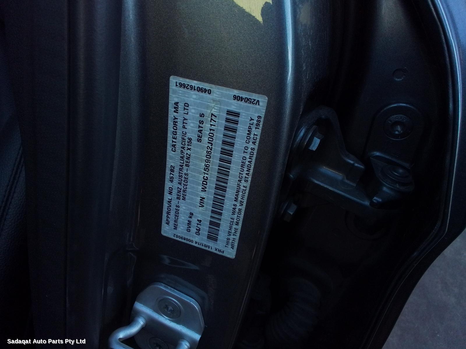 Mercedes Gla Class Bootlid/tailgate