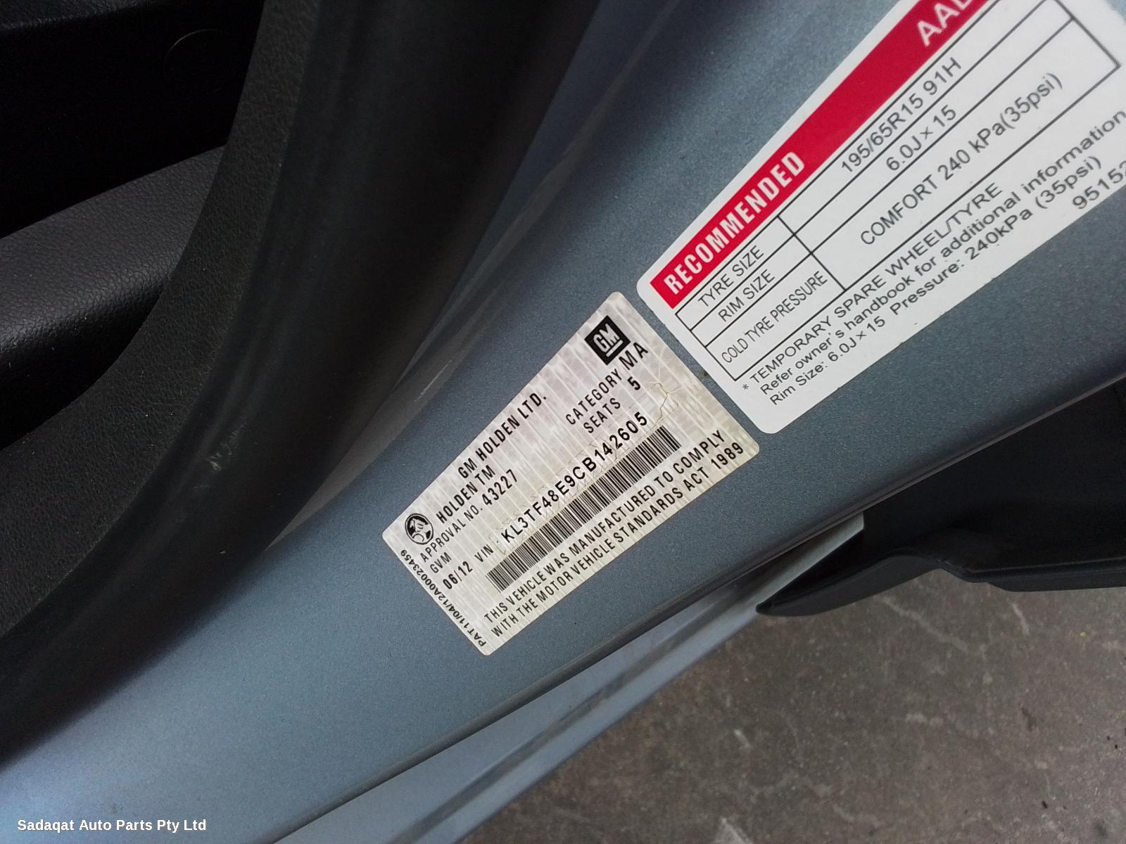 Holden Barina Bootlid/tailgate