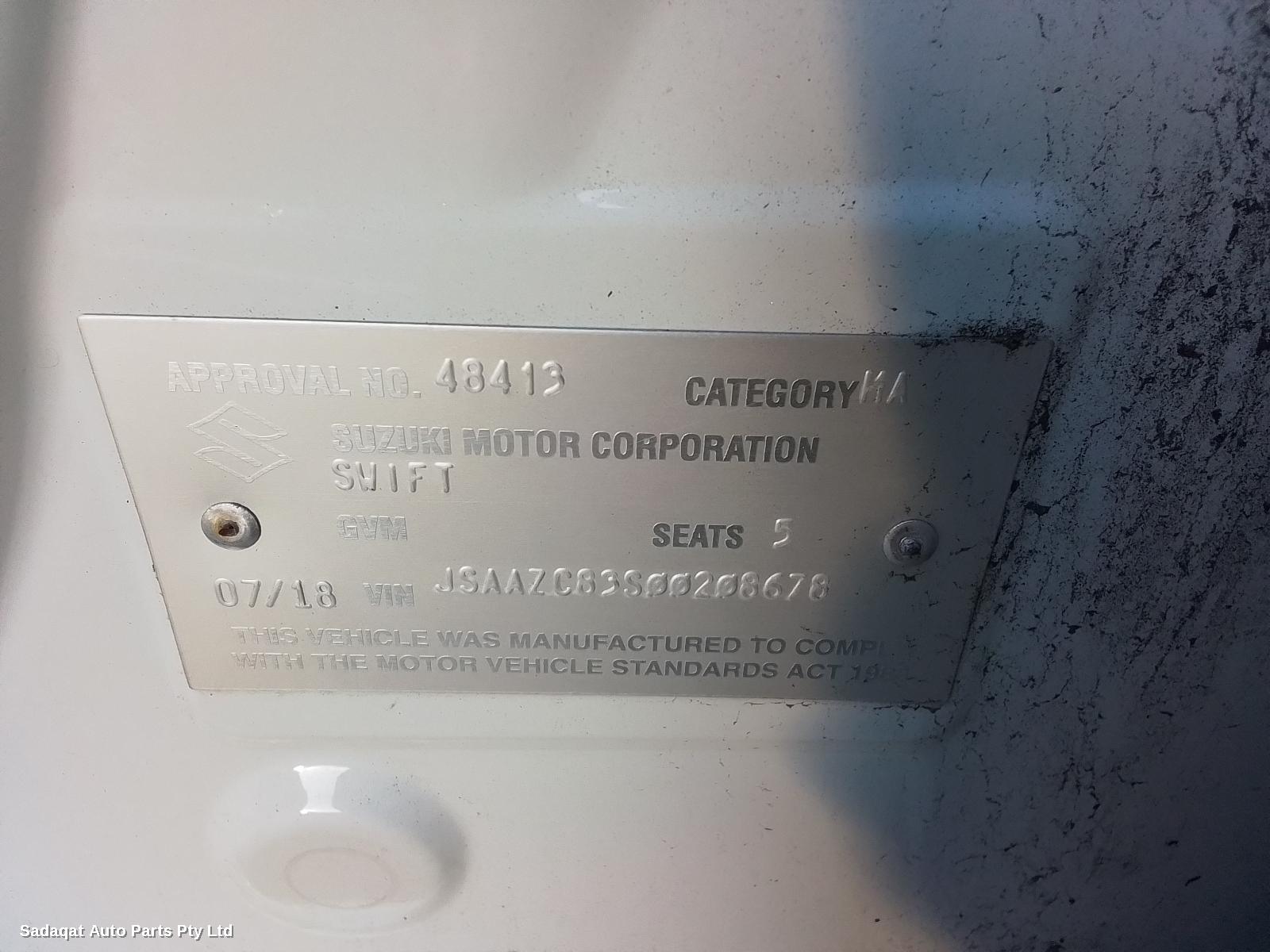 Suzuki Swift Bonnet Lock/support