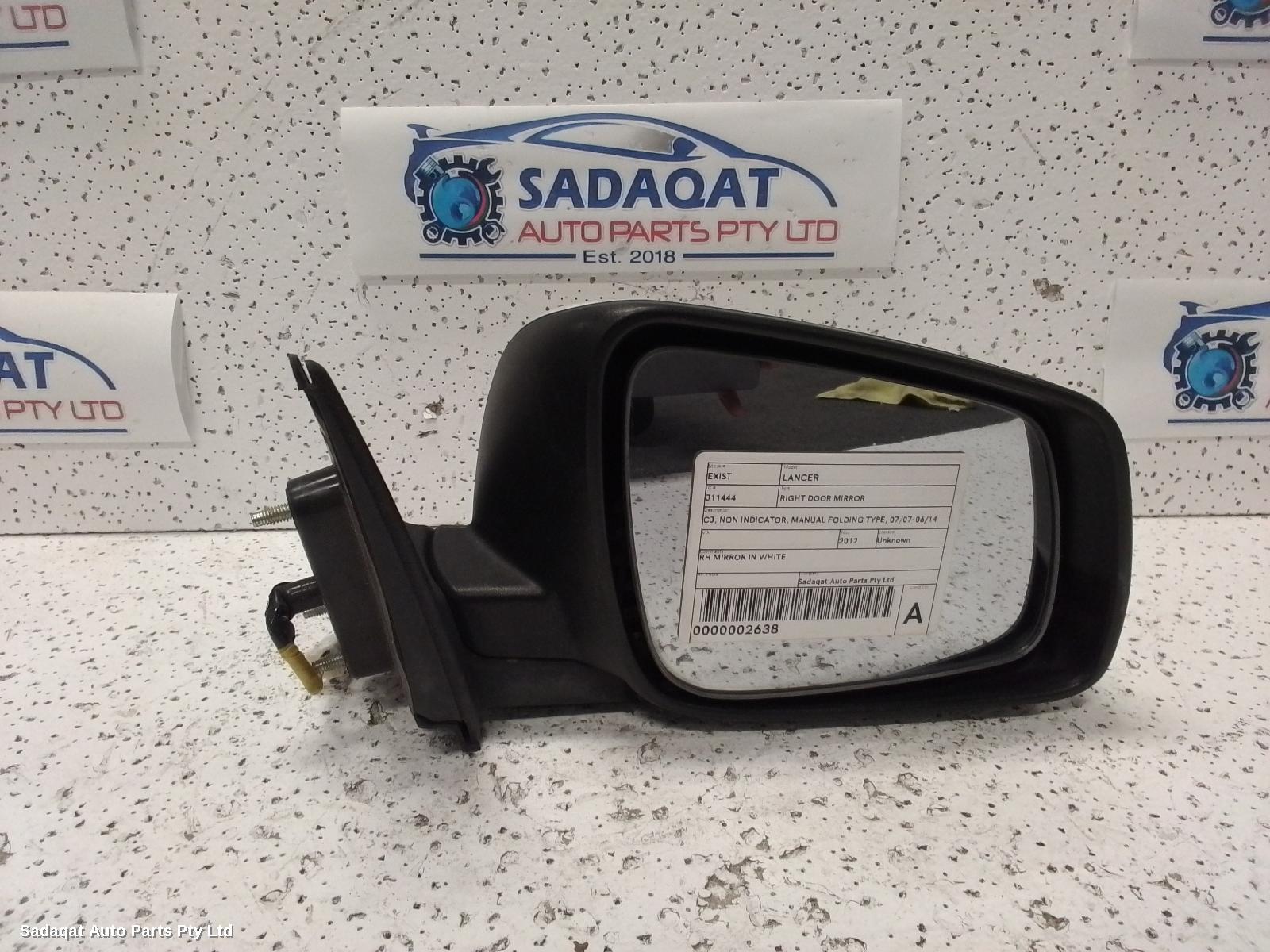 Mitsubishi Lancer Right Door Mirror