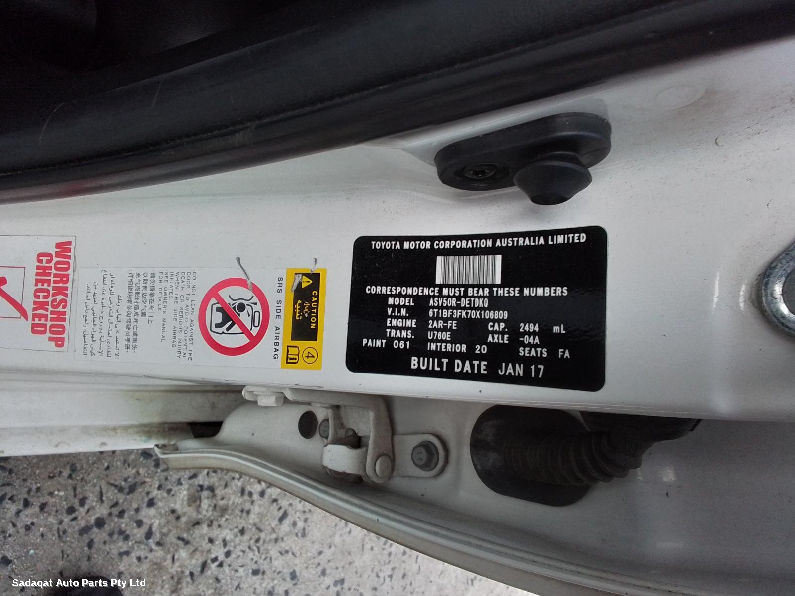 Toyota Camry Left Indicator/fog/side