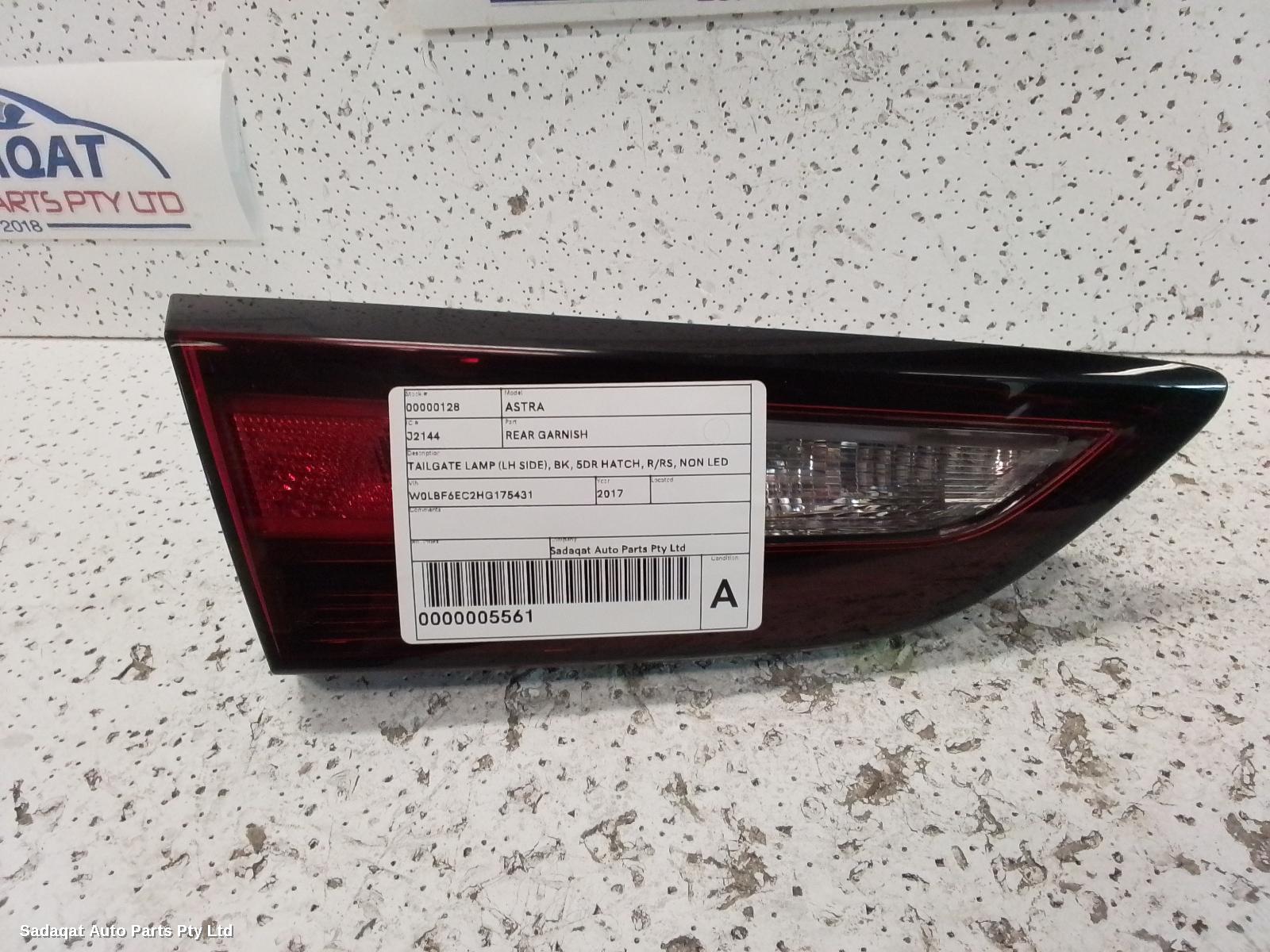 Holden Astra Rear Garnish