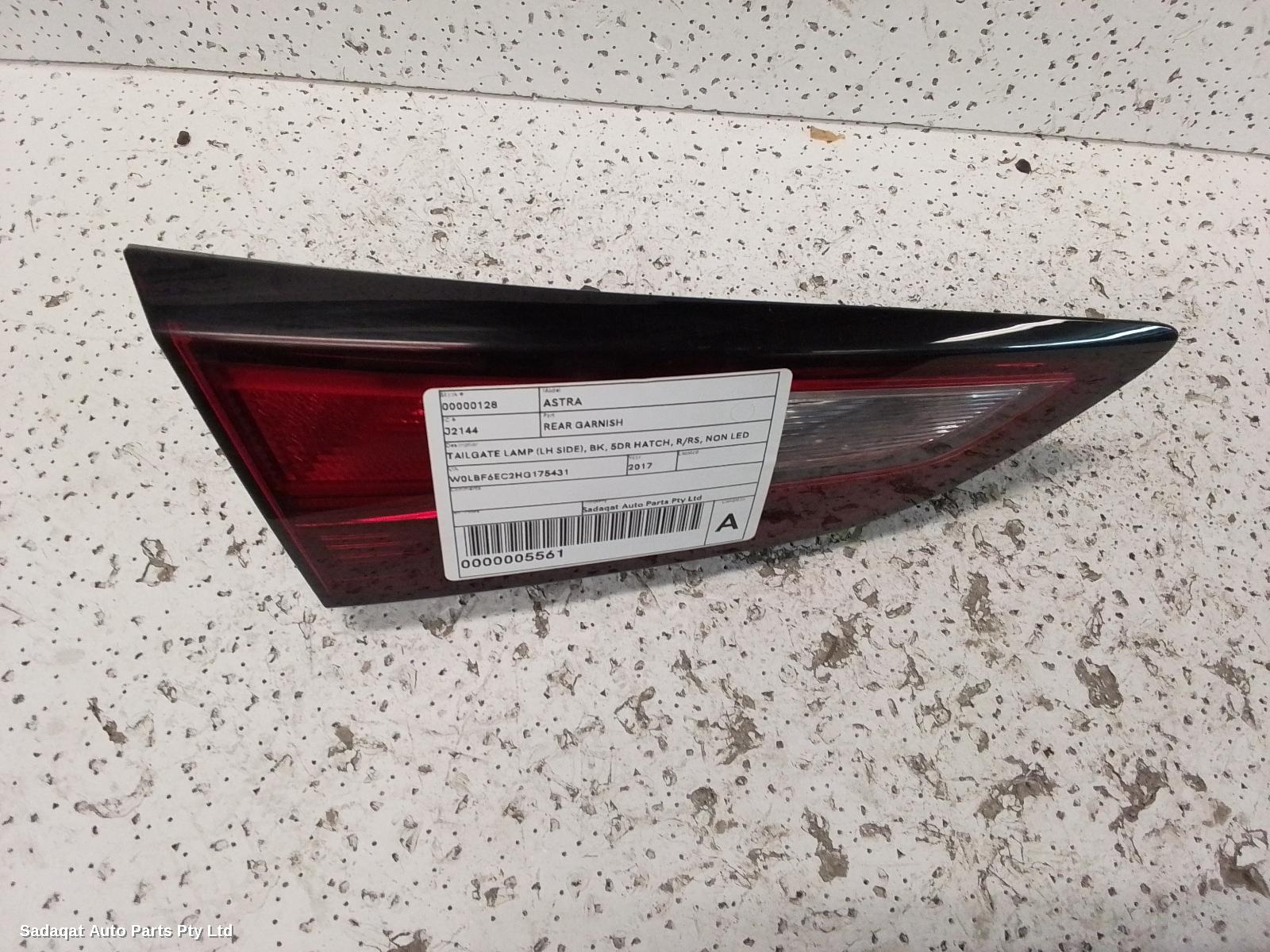 Holden Astra Rear Garnish