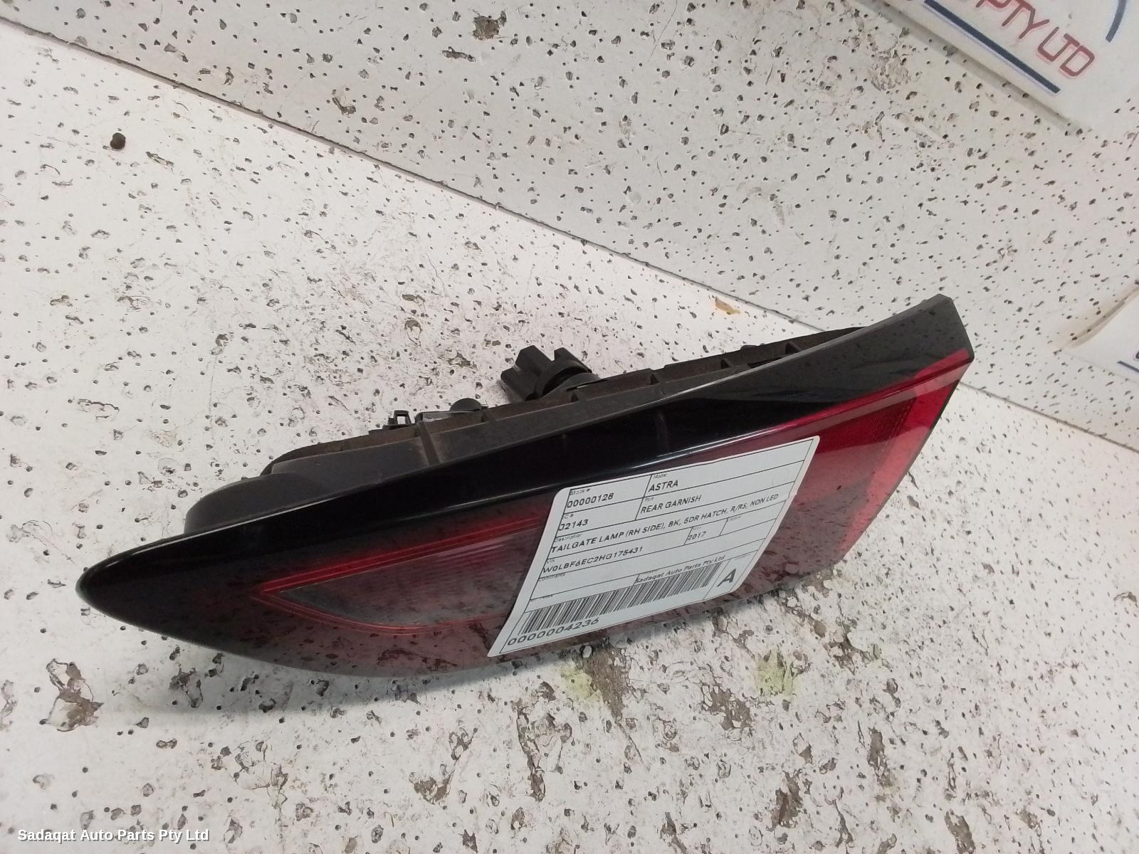 Holden Astra Rear Garnish