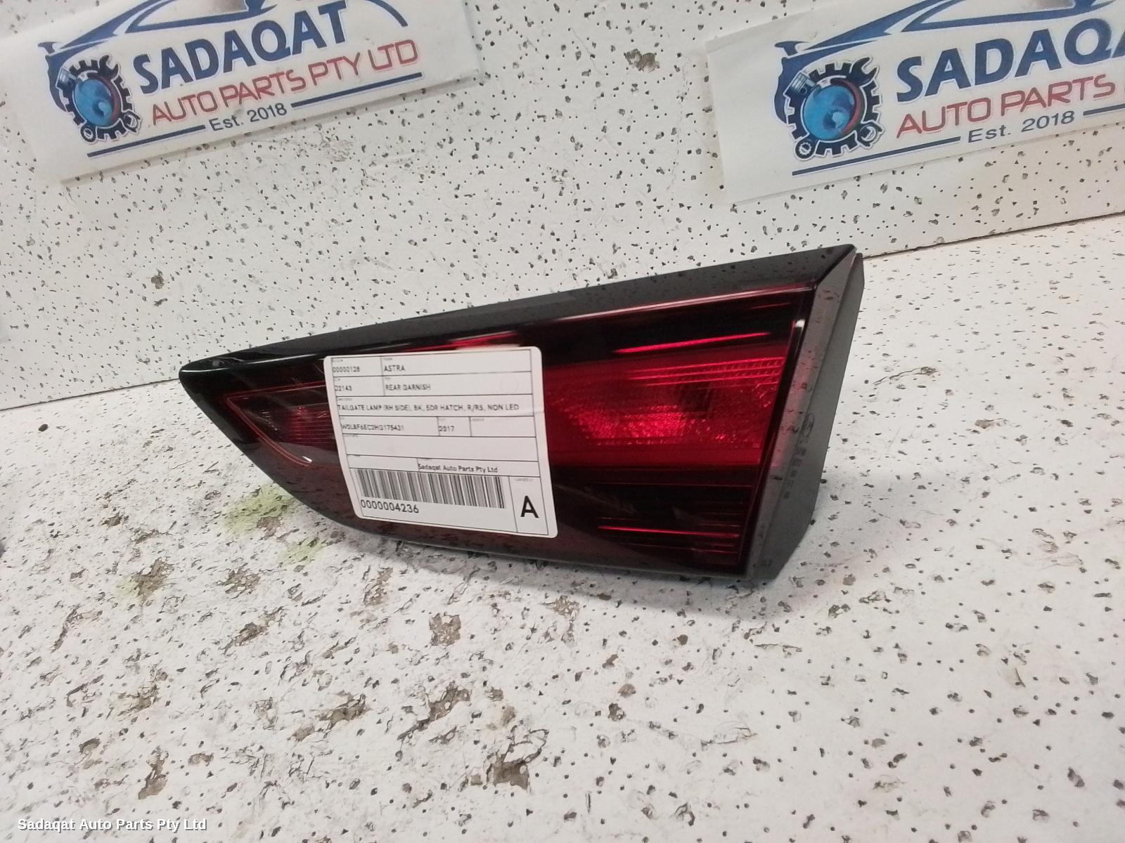 Holden Astra Rear Garnish