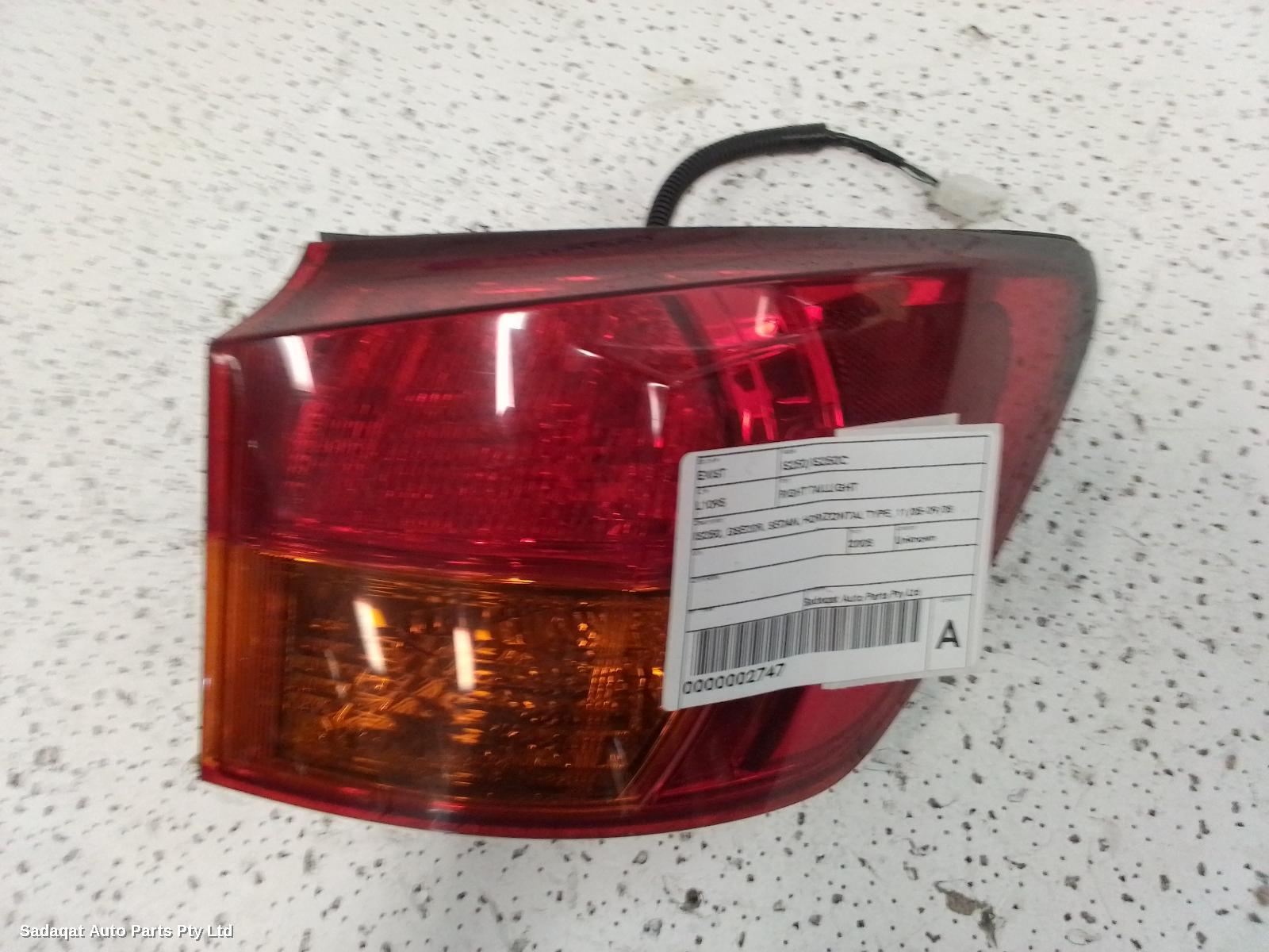 Lexus Is250/is250c Right Taillight