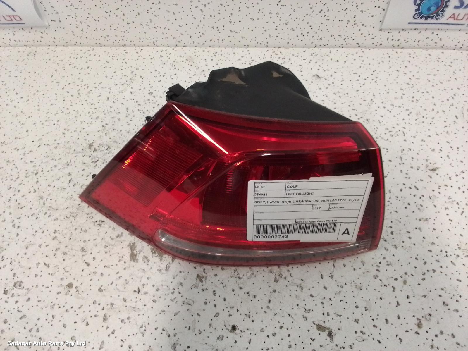 Volkswagen Golf Left Taillight