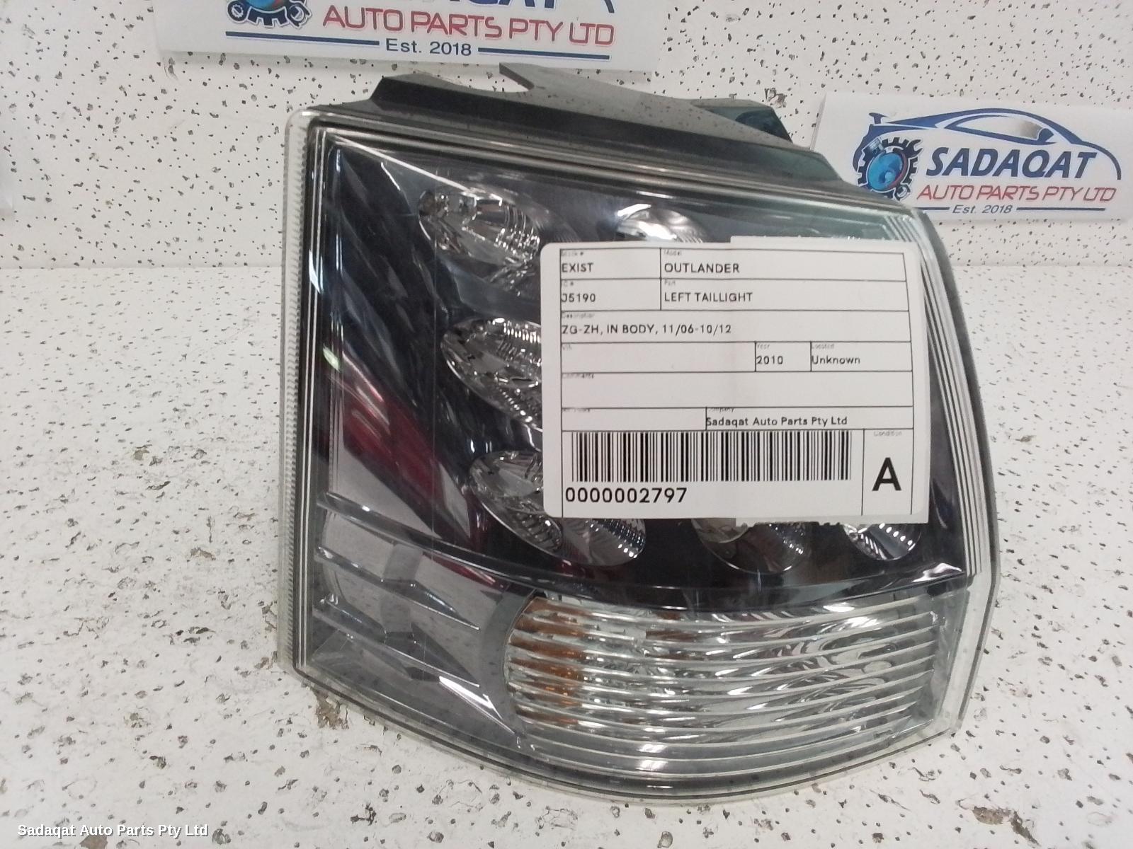 Mitsubishi Outlander Left Taillight