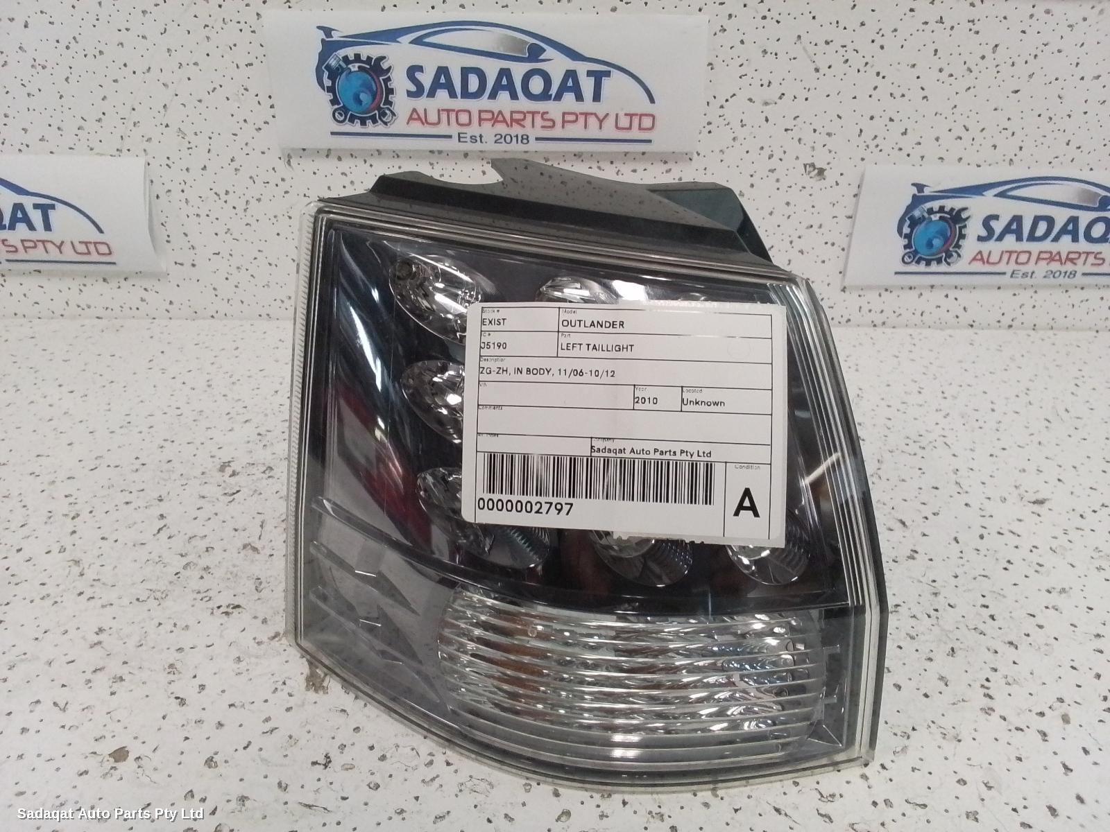 Mitsubishi Outlander Left Taillight