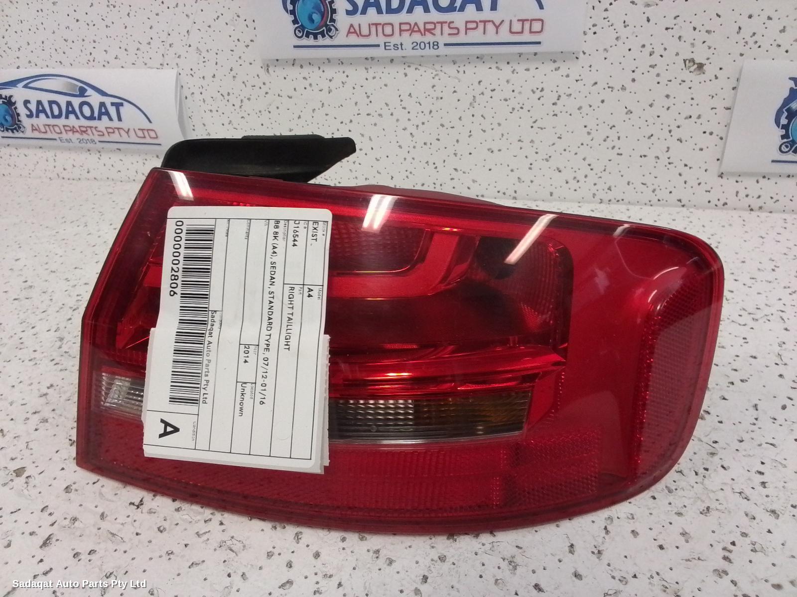 Audi A4 Right Taillight