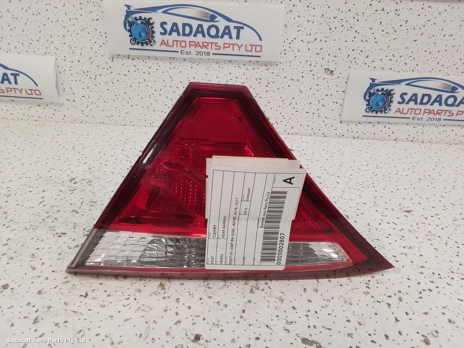 Toyota Camry Rear Garnish