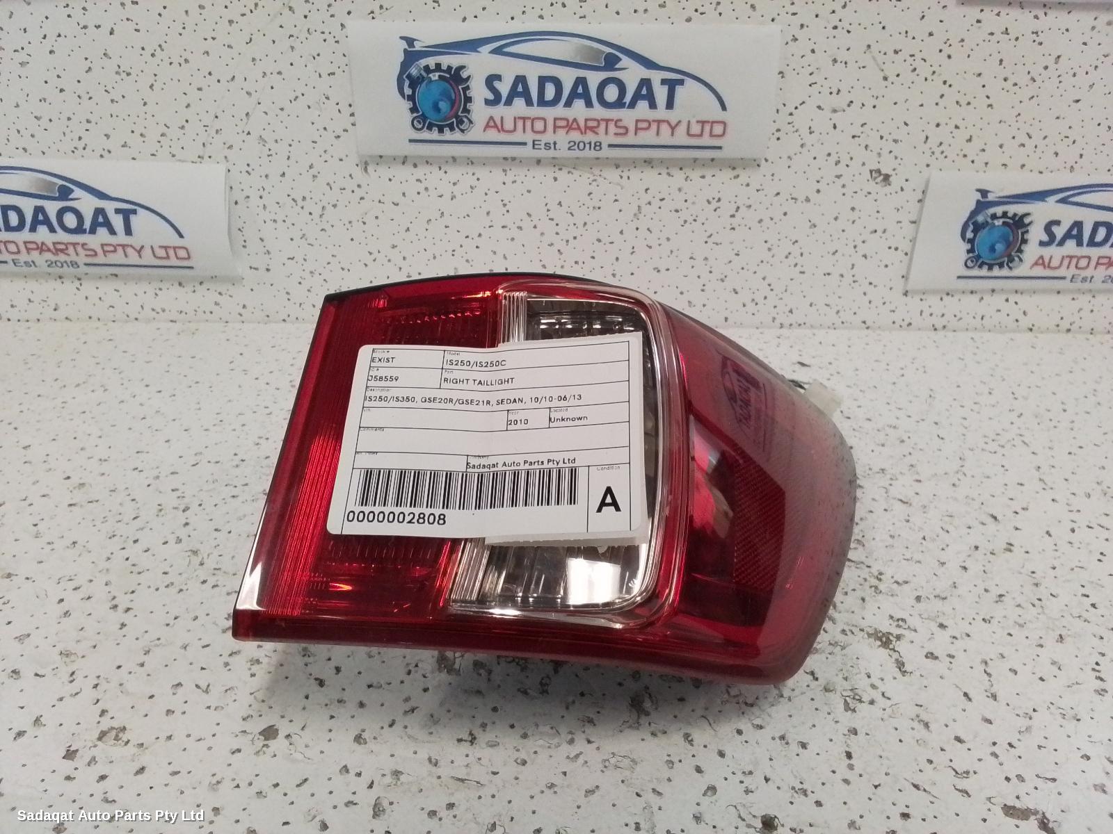 Lexus Is250/is250c Right Taillight