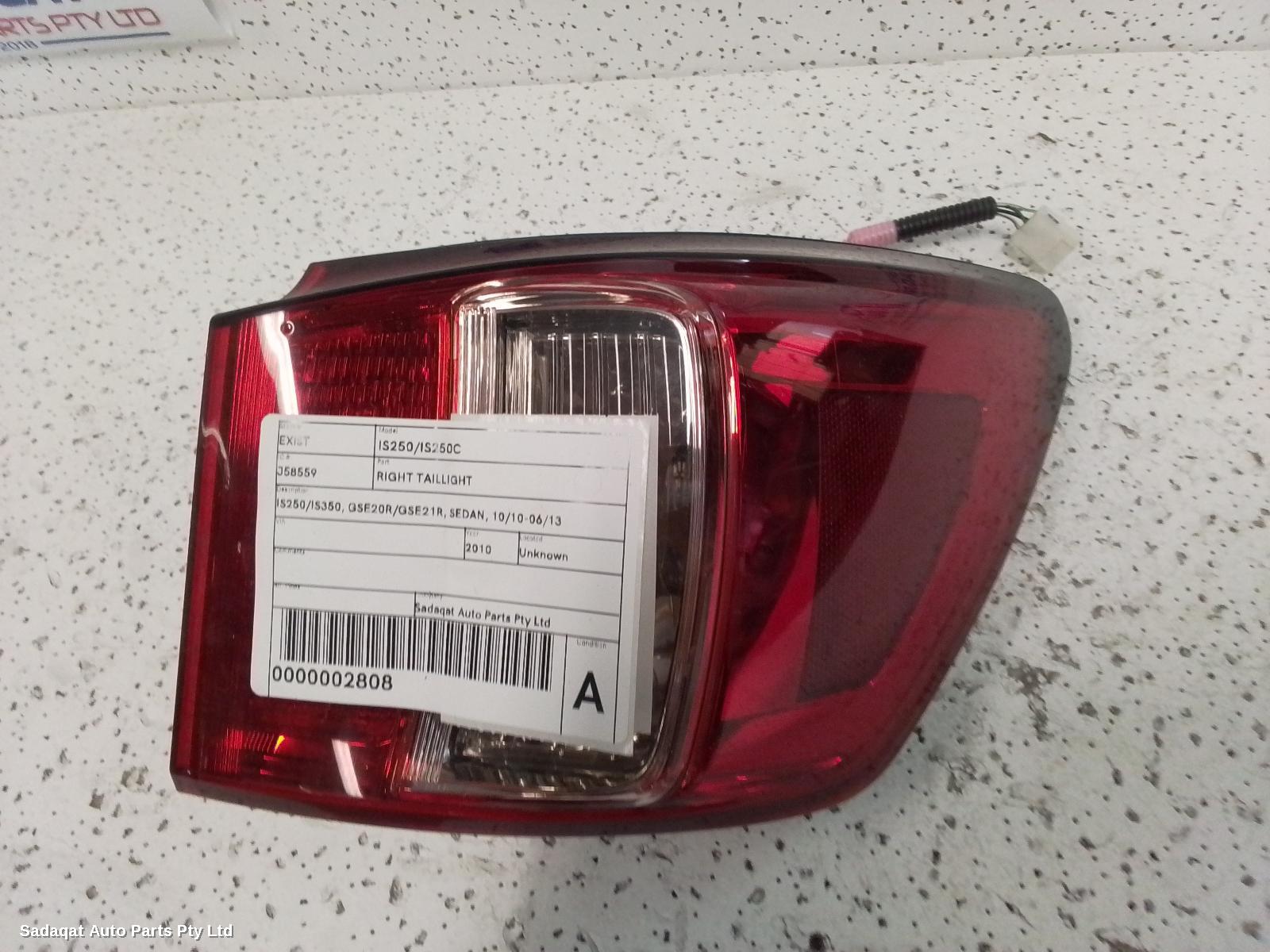 Lexus Is250/is250c Right Taillight