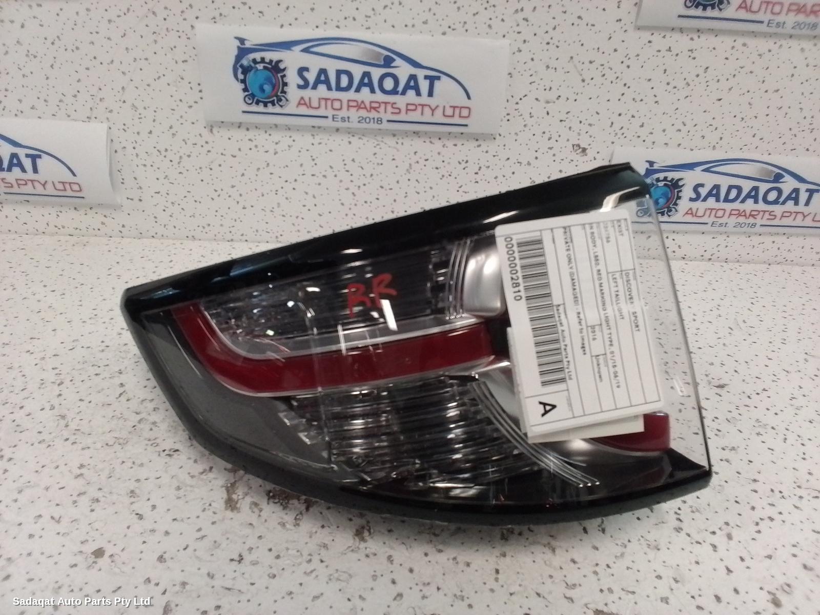 Land Rover Discovery Sport Left Taillight