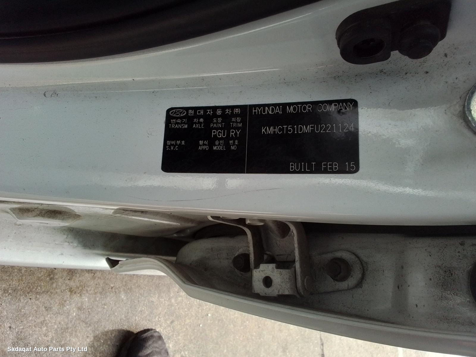 Hyundai Accent Bootlid/tailgate