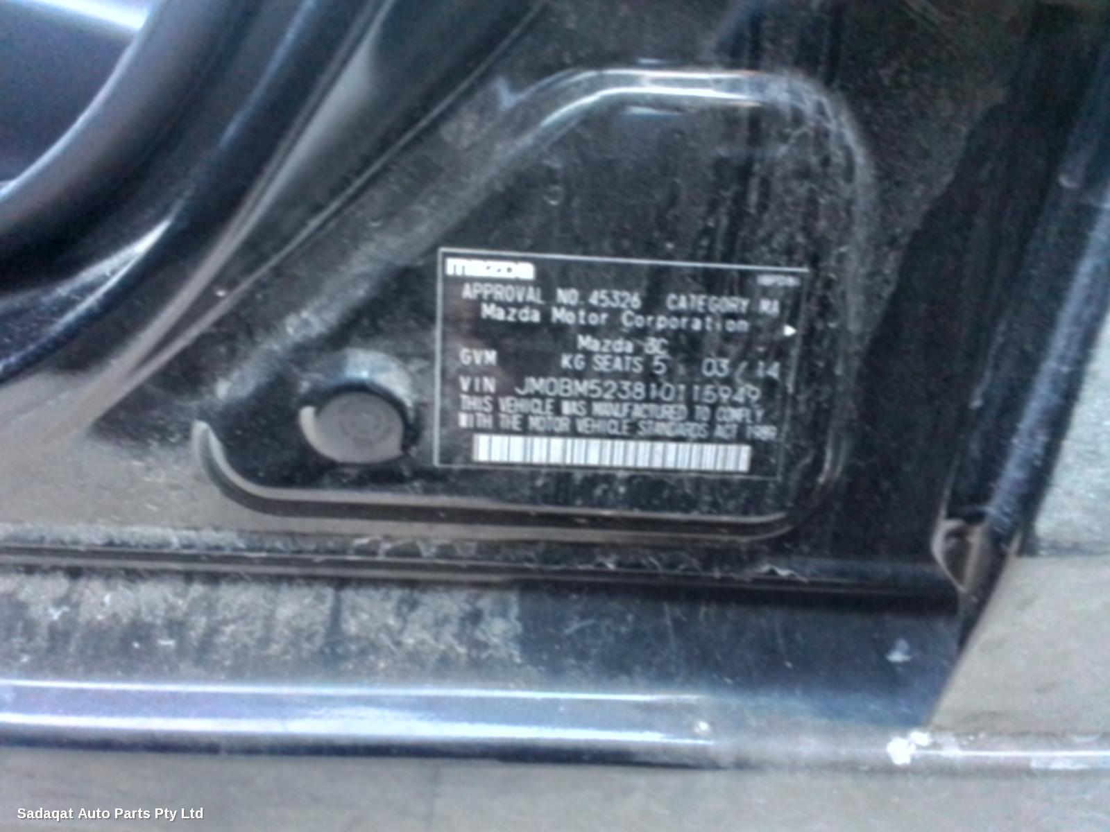 Mazda 3 Right Front Door