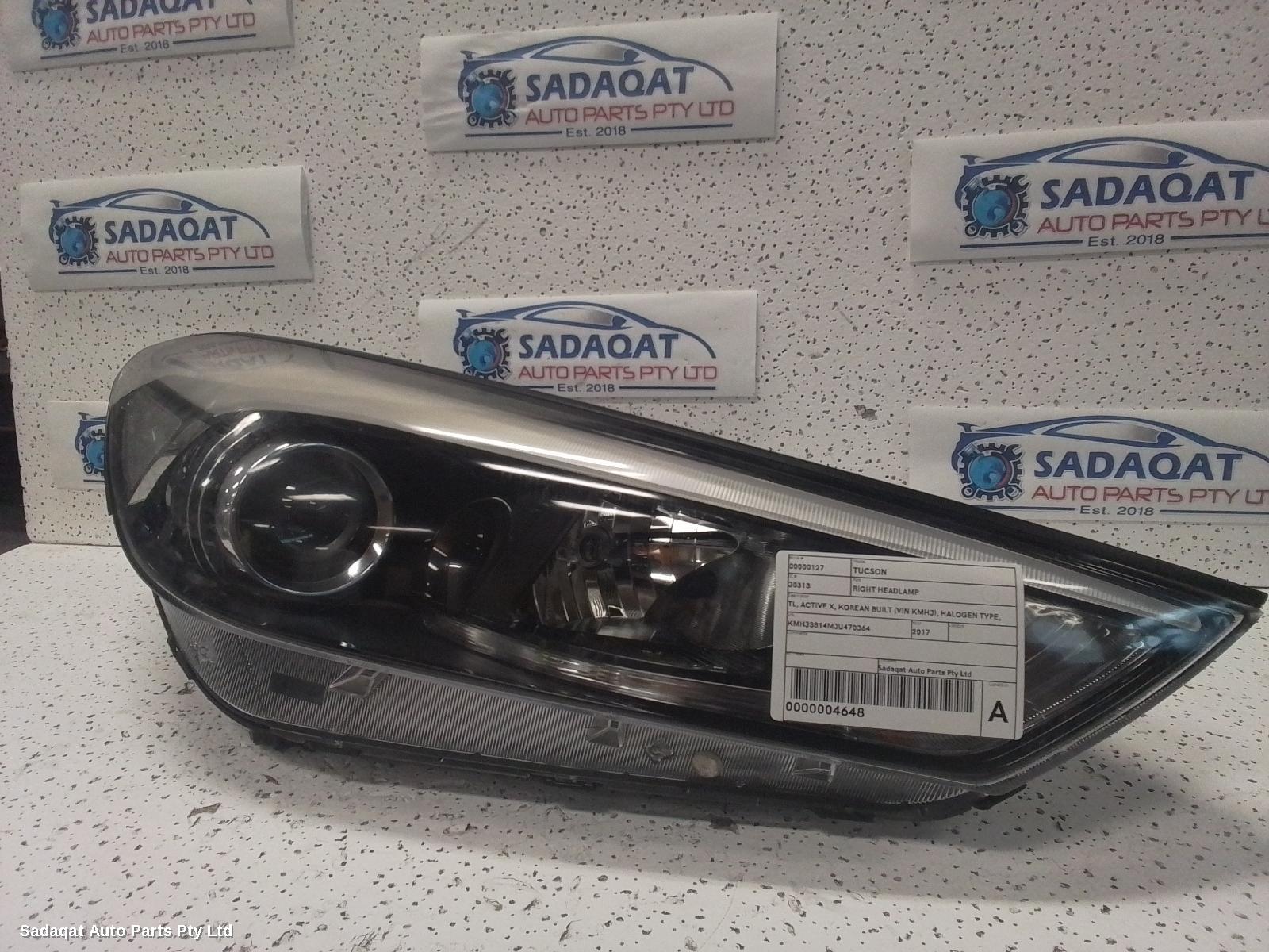 Hyundai Tucson Right Headlamp