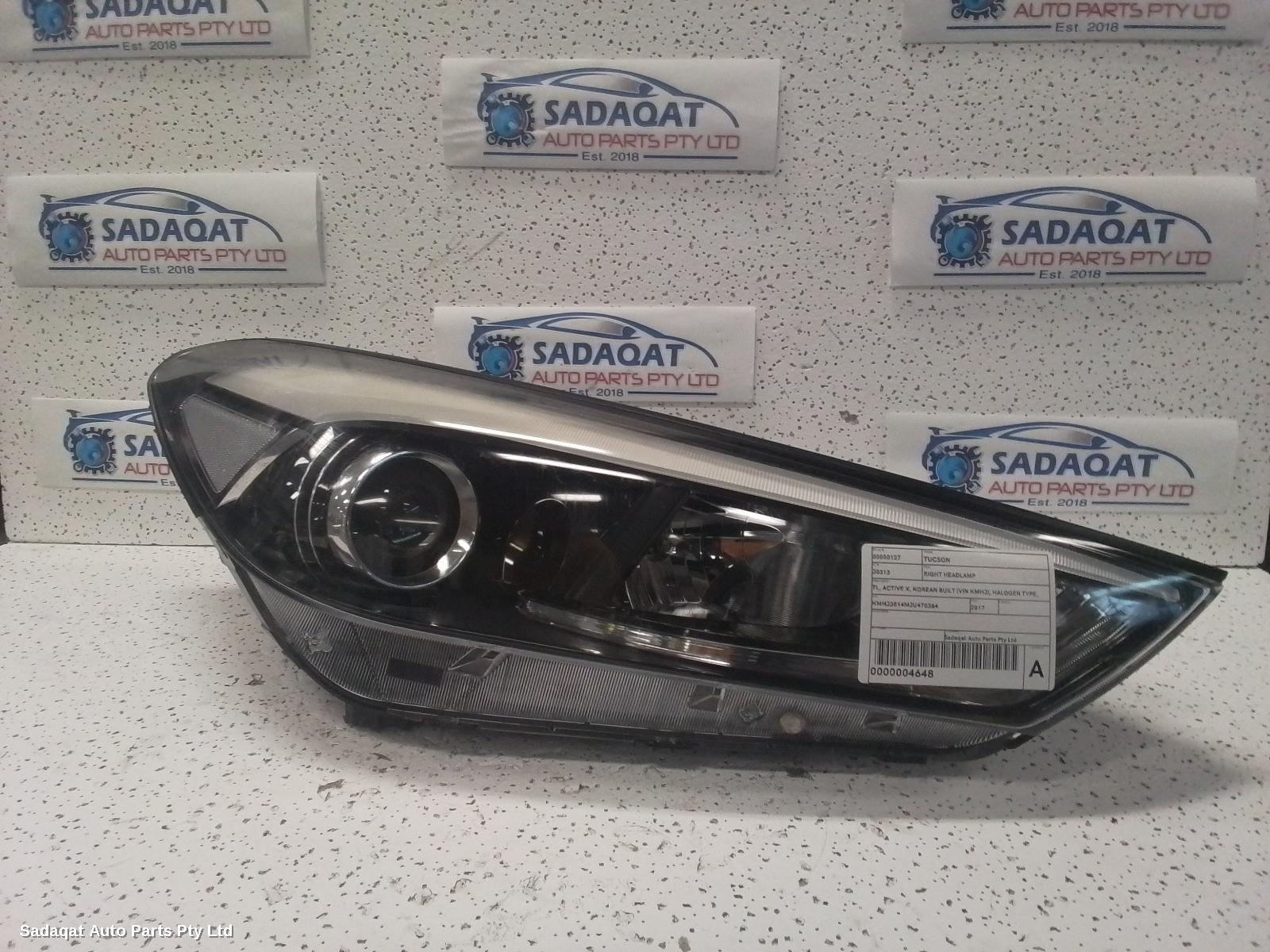 Hyundai Tucson Right Headlamp