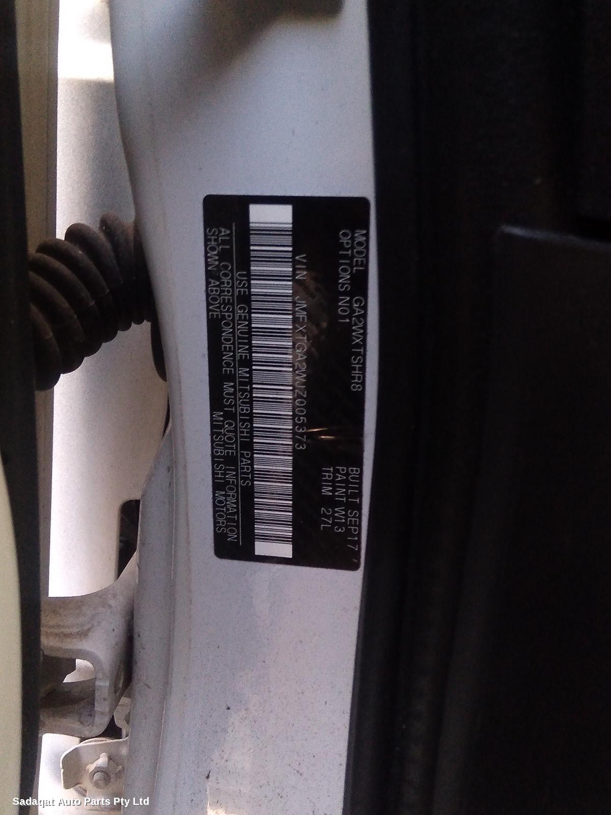 Mitsubishi Asx Right Front Door