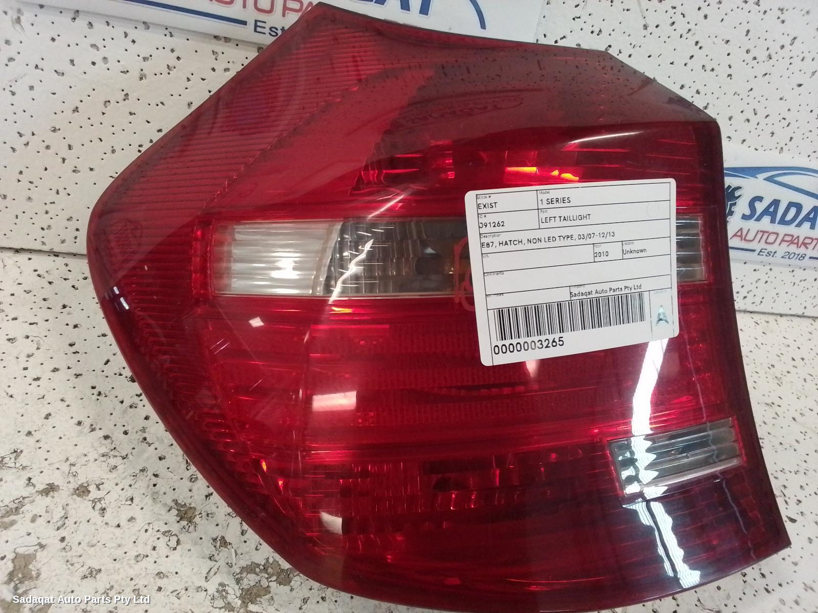 Bmw 1 Series Left Taillight