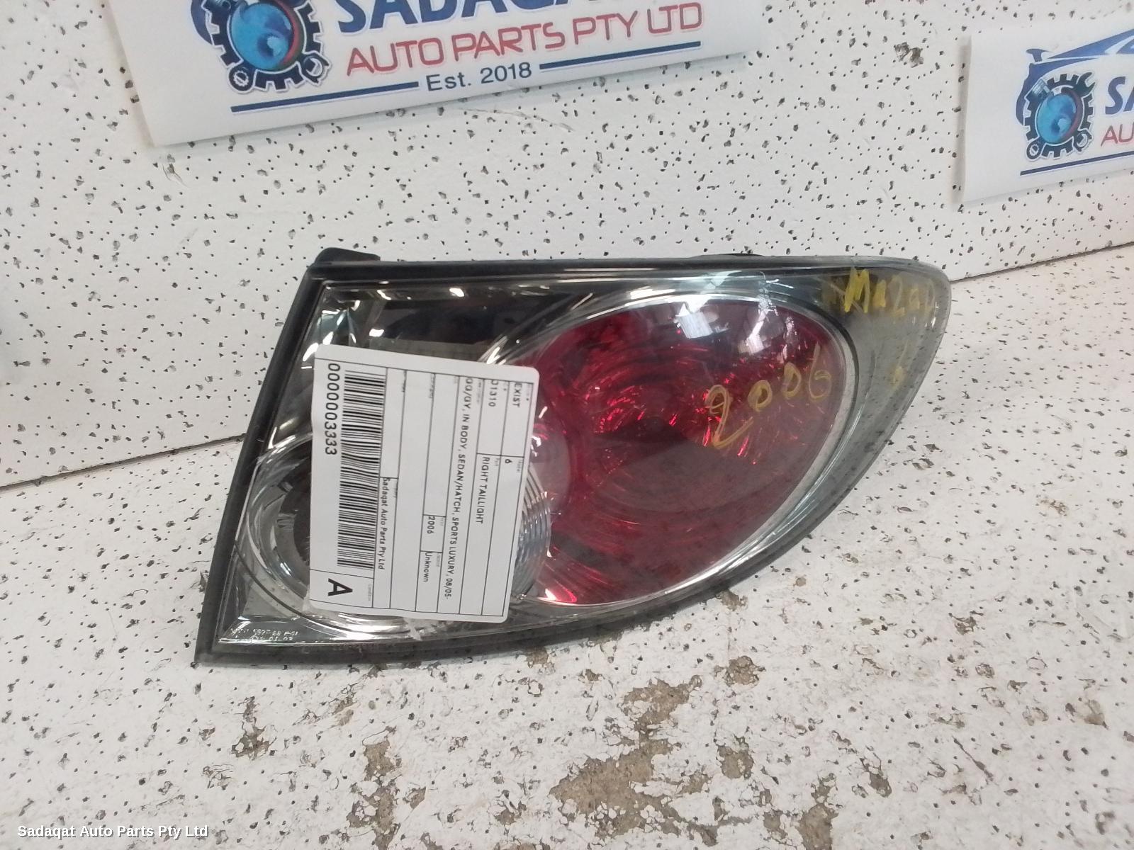 Mazda 6 Right Taillight
