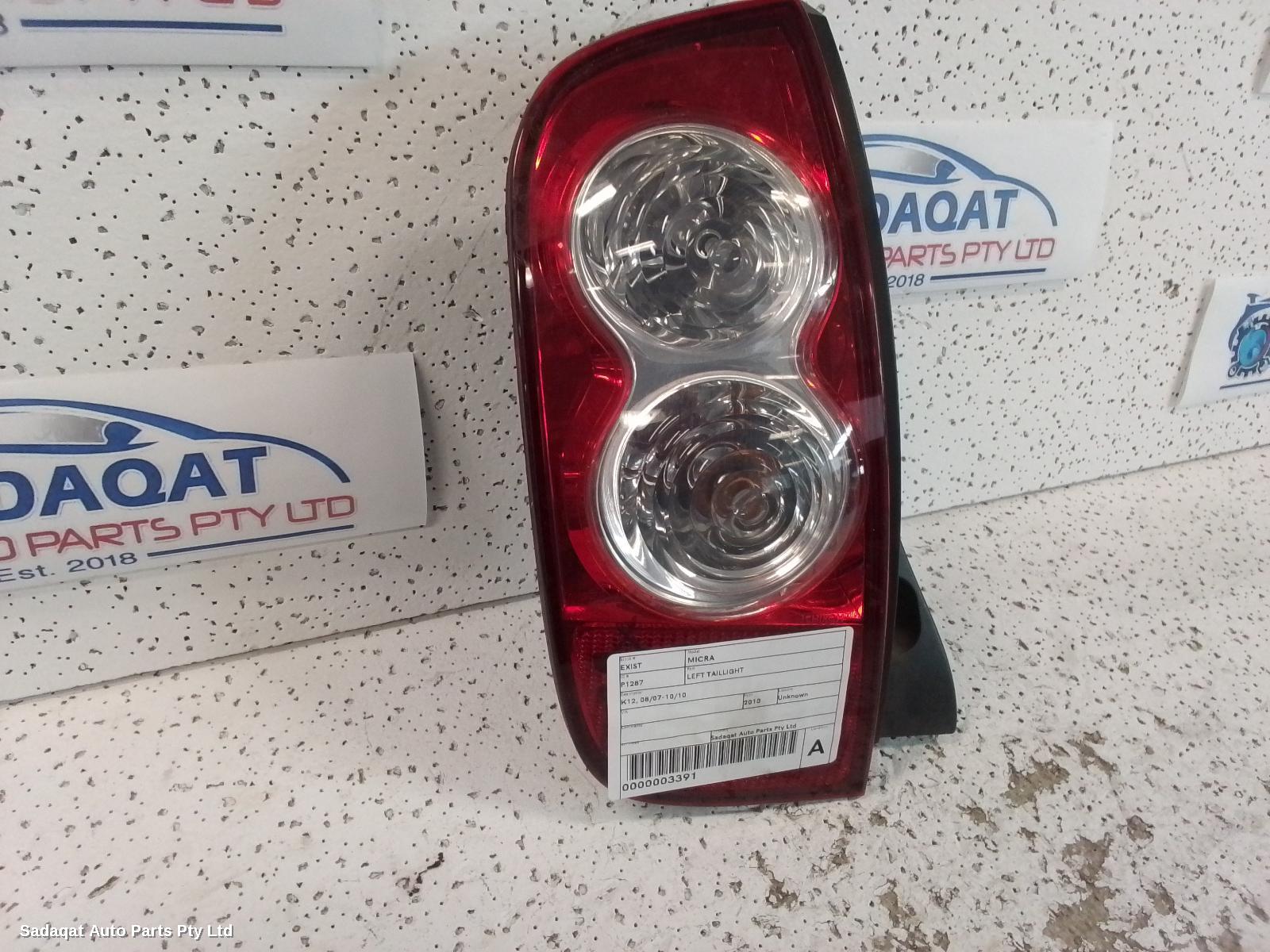 Nissan Micra Left Taillight