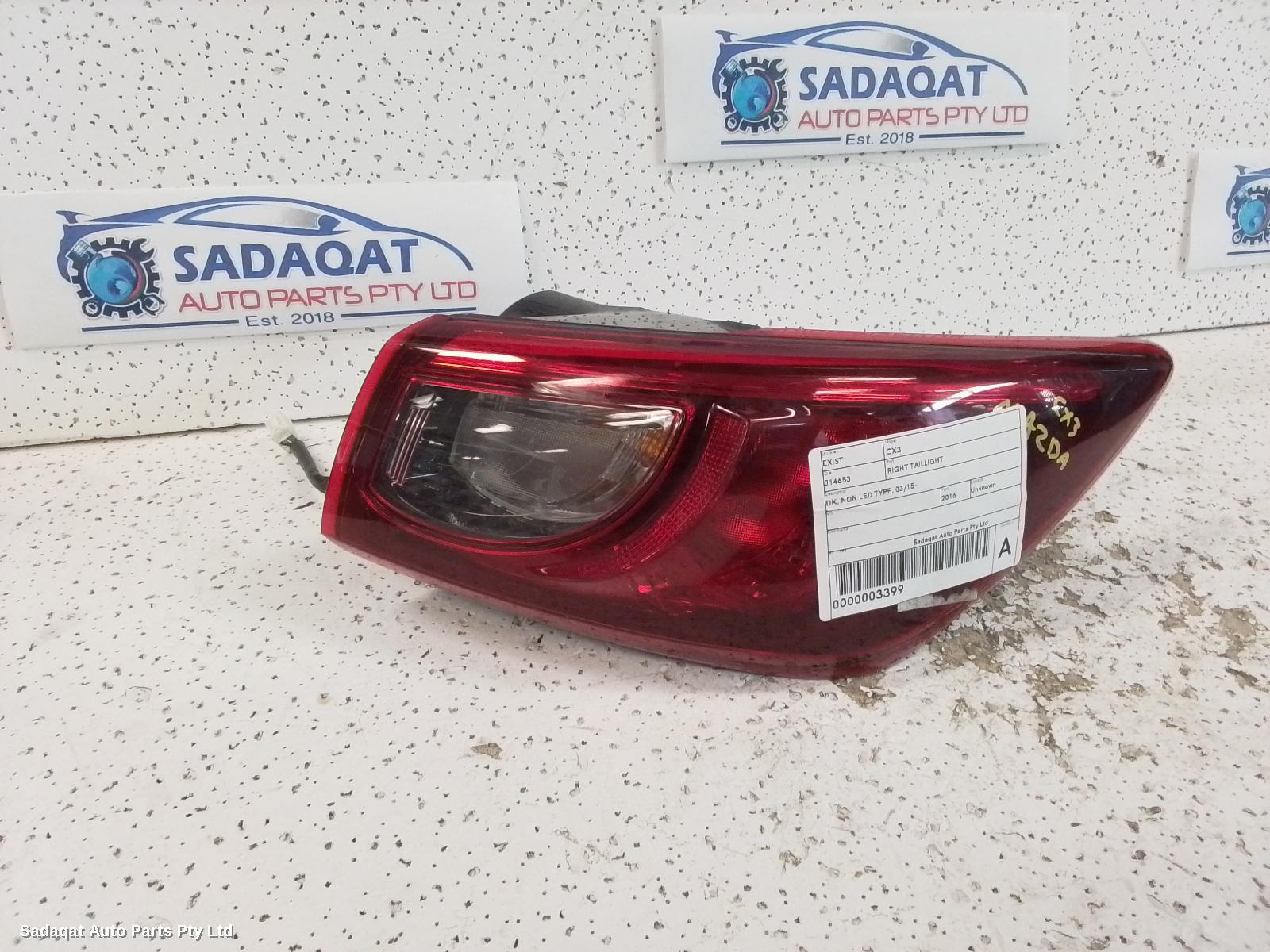 Mazda Cx3 Right Taillight
