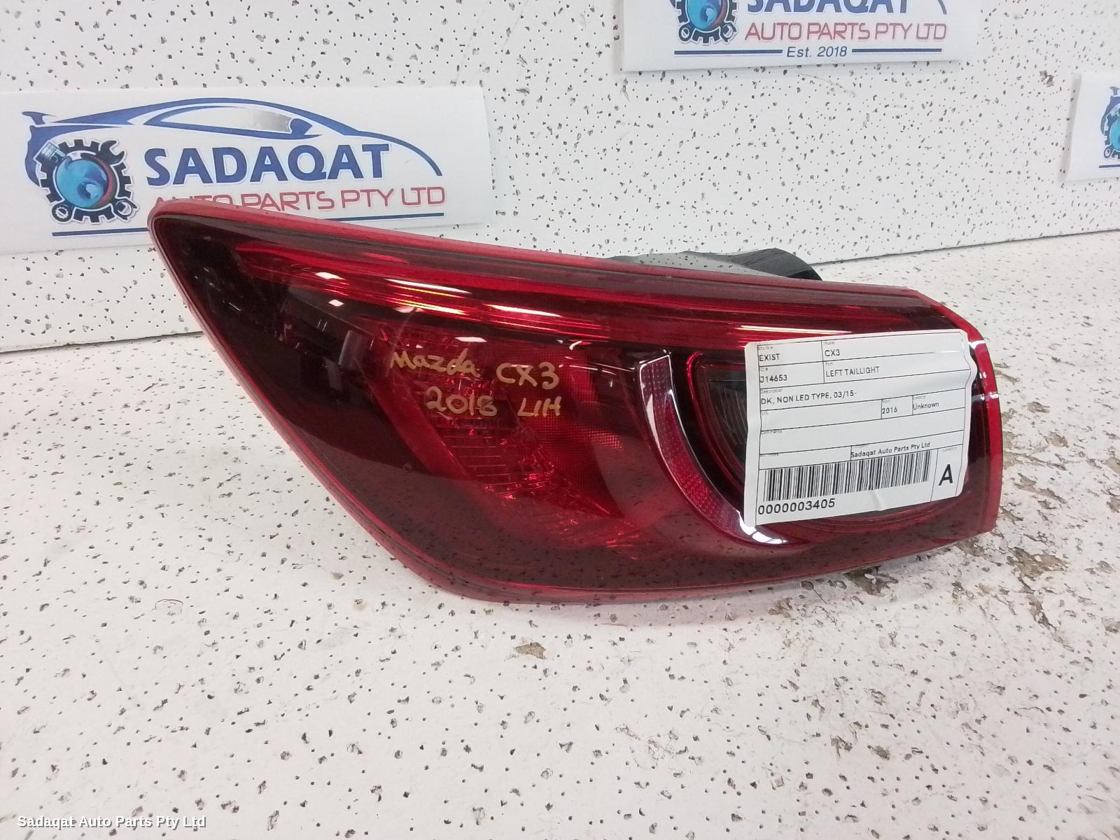 Mazda Cx3 Left Taillight