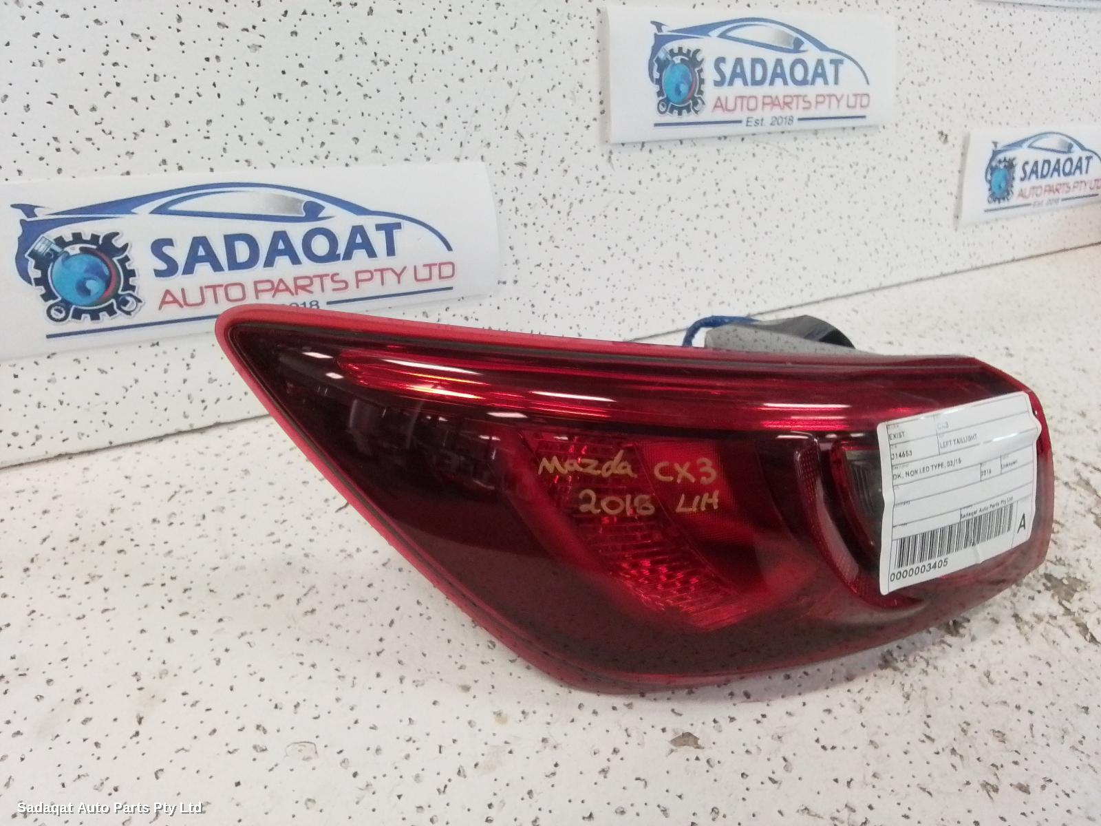 Mazda Cx3 Left Taillight