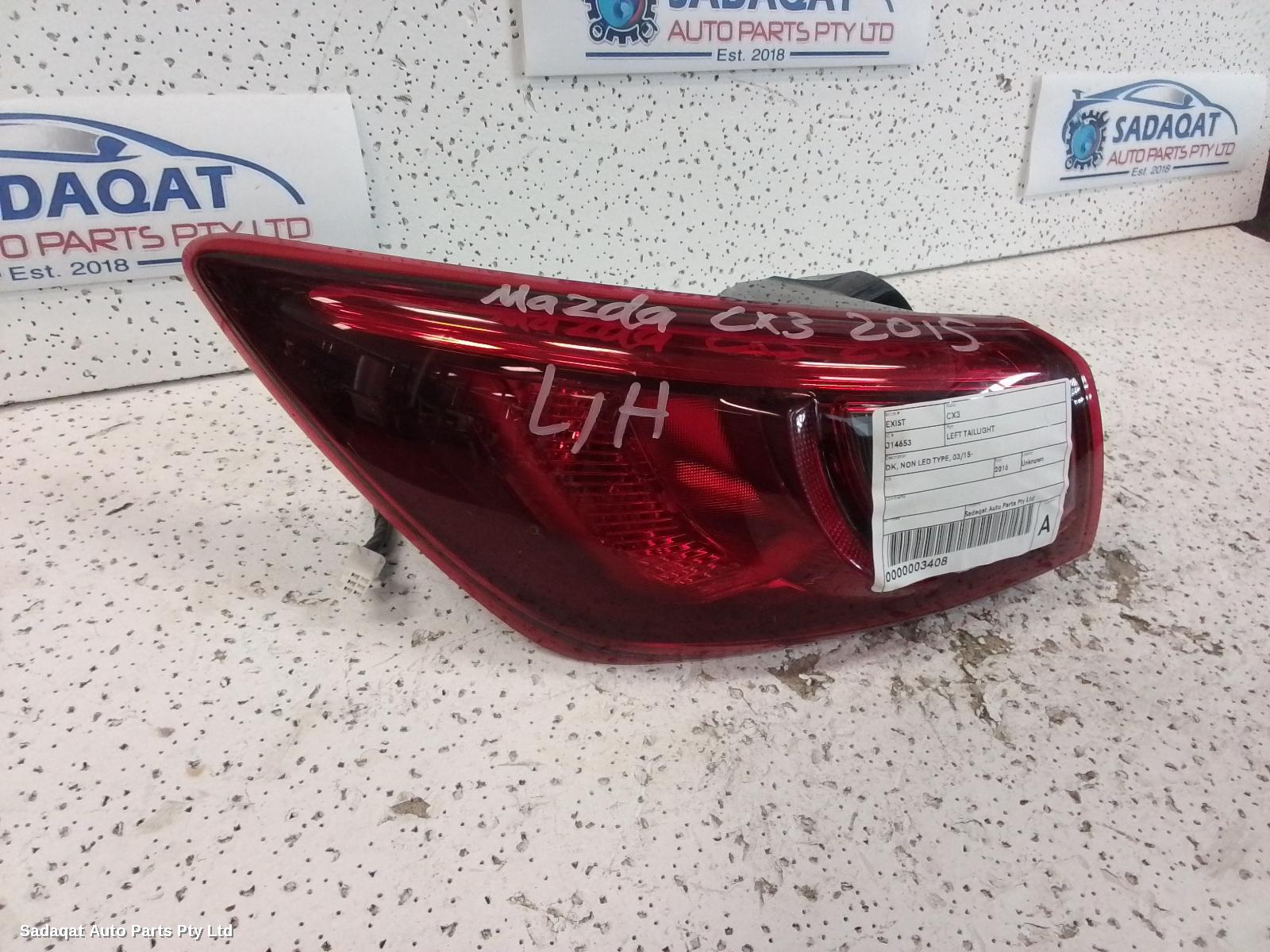Mazda Cx3 Left Taillight