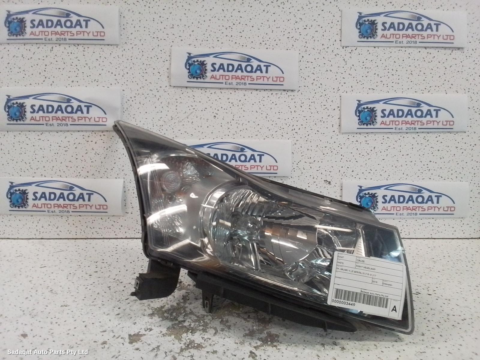 Holden Cruze Right Headlamp