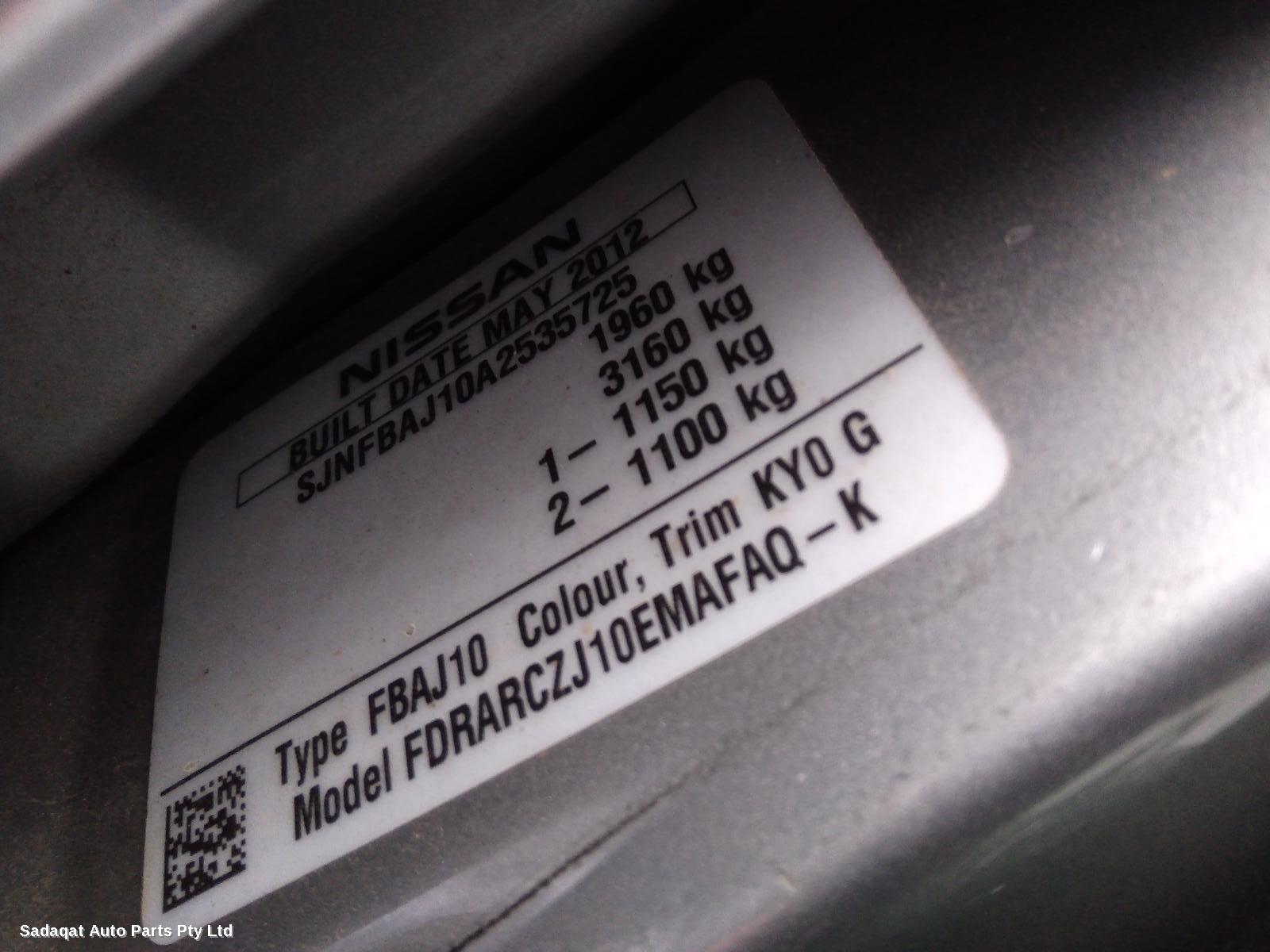 Nissan Dualis Front Seat